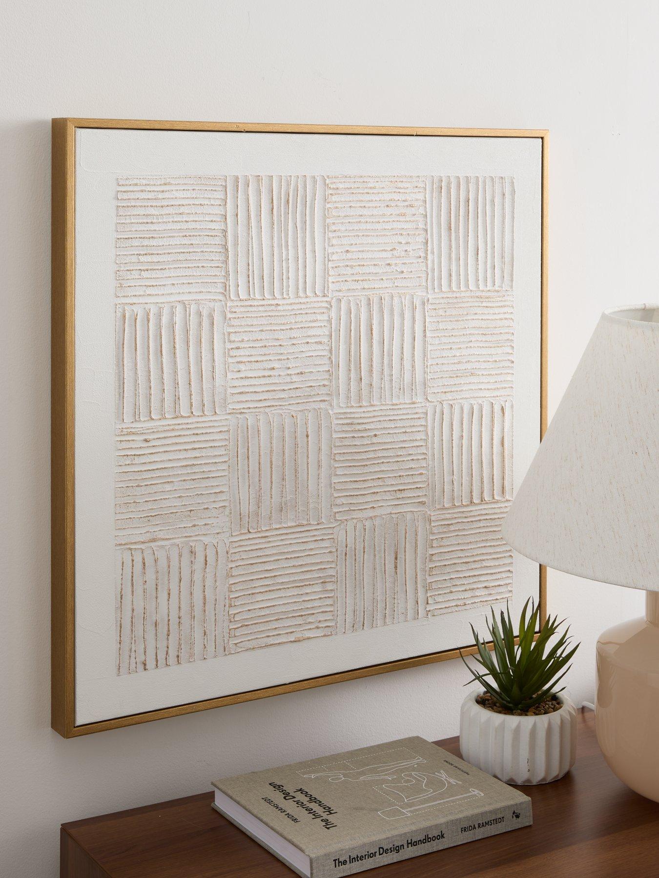 very-home-white-carved-squares-wall-art-60x60cmfront