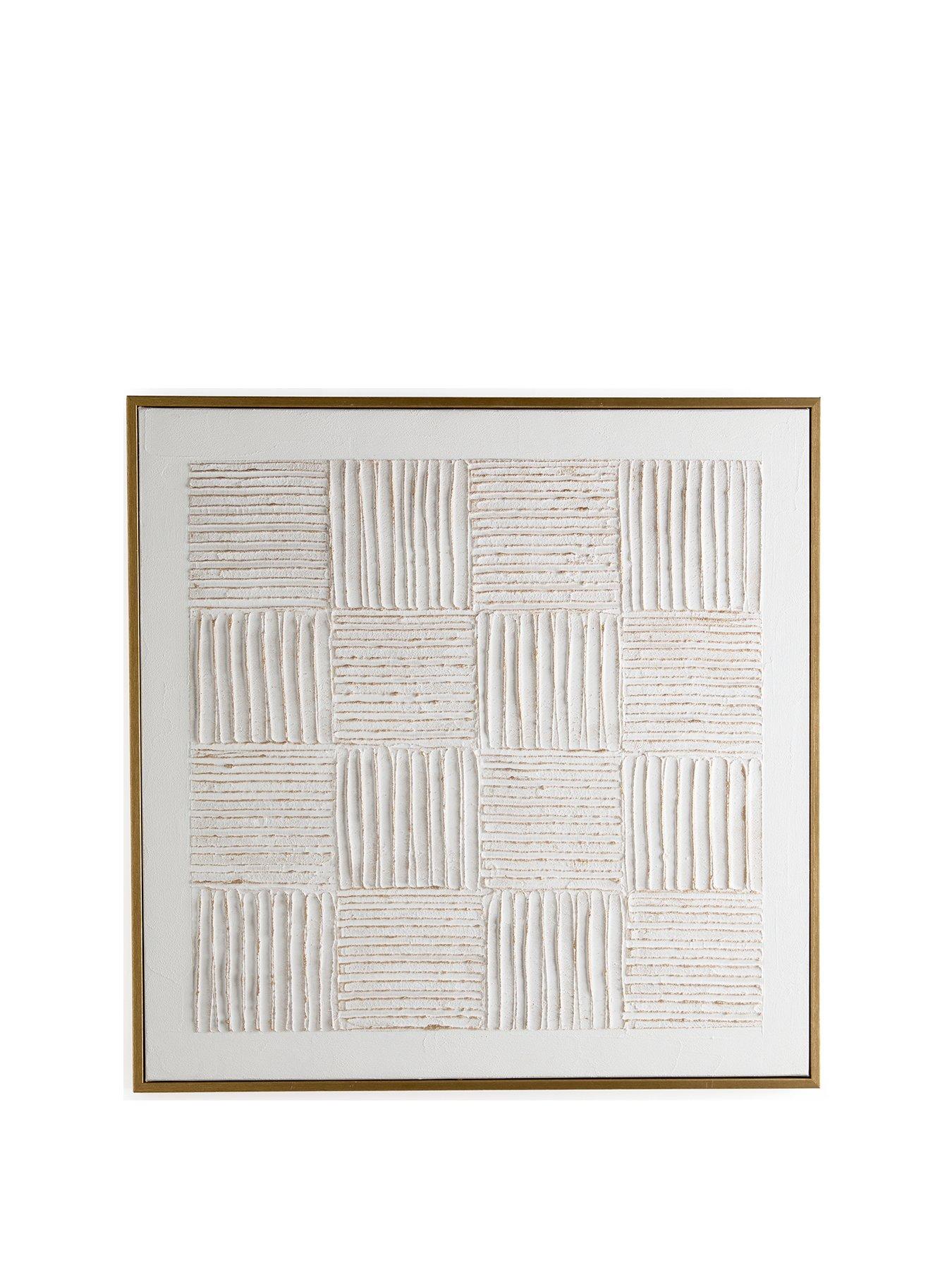 very-home-white-carved-squares-wall-art-60x60cmstillFront