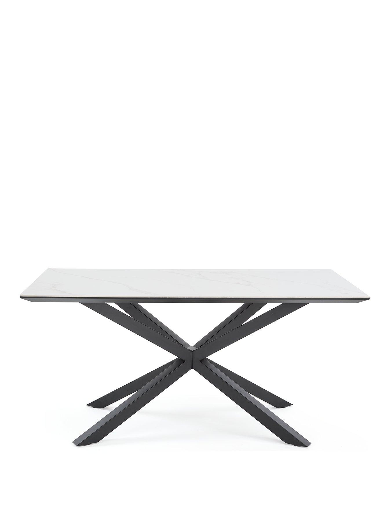 Image 2 of 7 of The Very Collection Arabella 160 cm&nbsp;Ceramic Dining Table - White/Black&nbsp;- FSC&reg; Certified