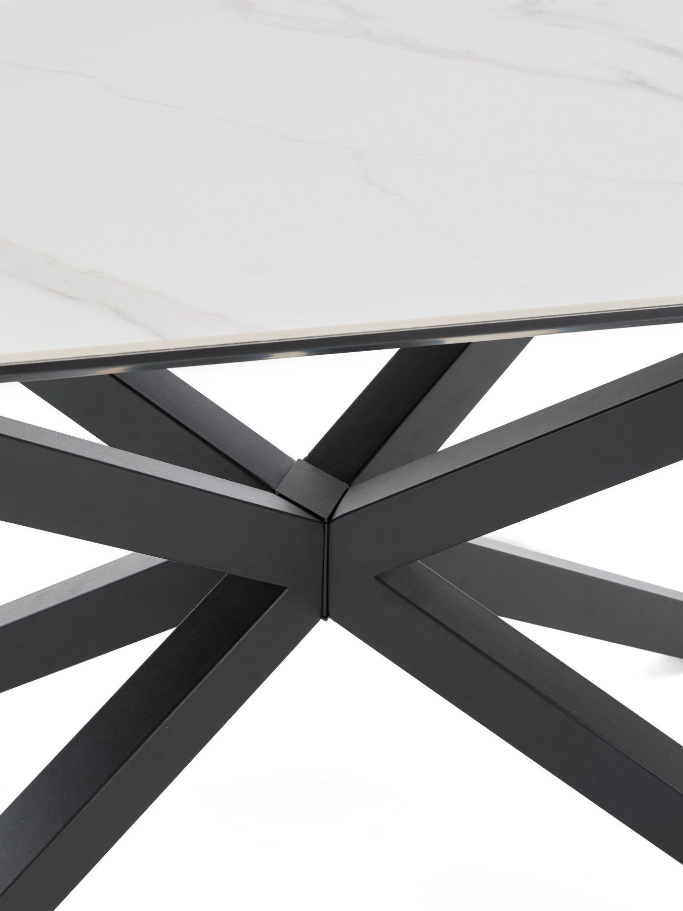 Image 4 of 7 of The Very Collection Arabella 160 cm&nbsp;Ceramic Dining Table - White/Black&nbsp;- FSC&reg; Certified