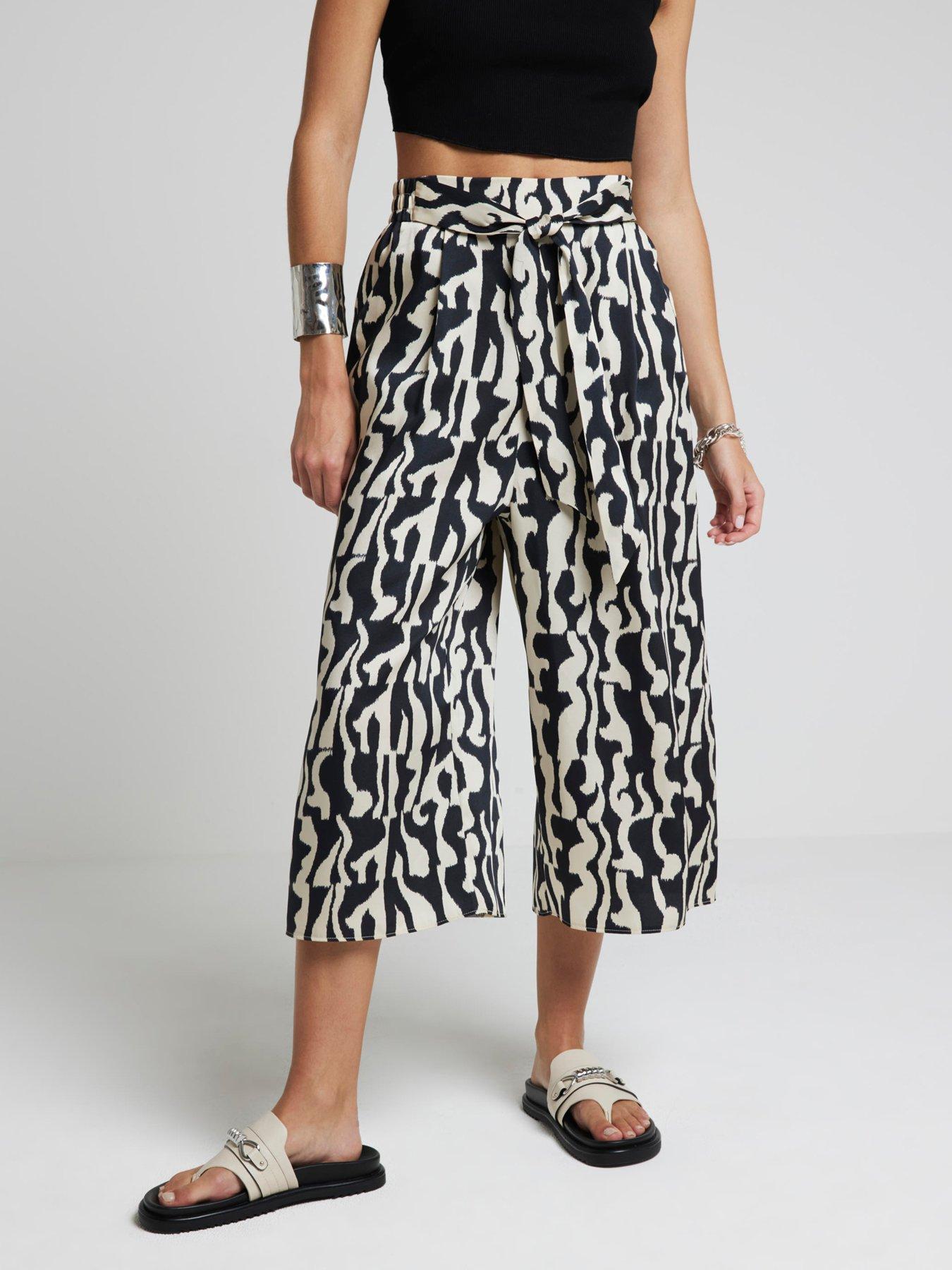 river-island-printed-culotte-black