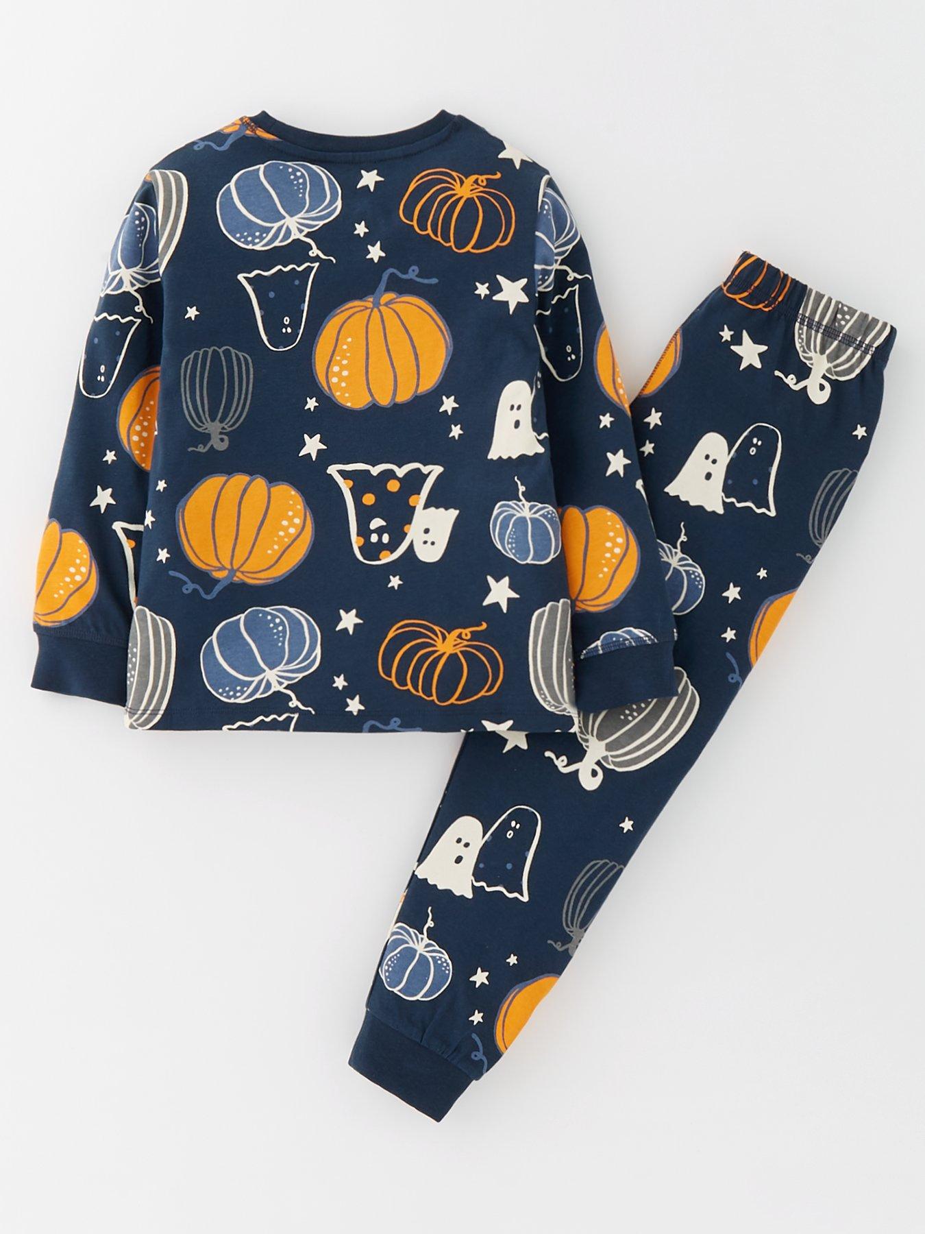 v-by-very-kids-family-halloween-pumpkin-printed-pyjama-navyback