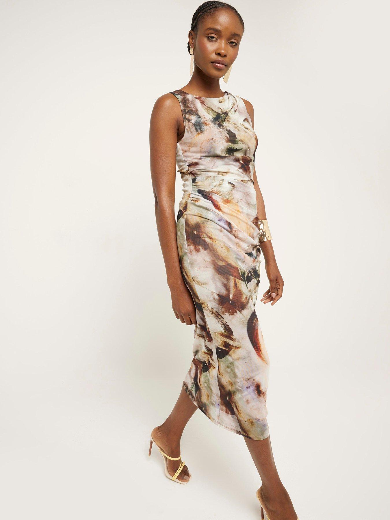 river-island-draped-printed-midi-dress-light-beige