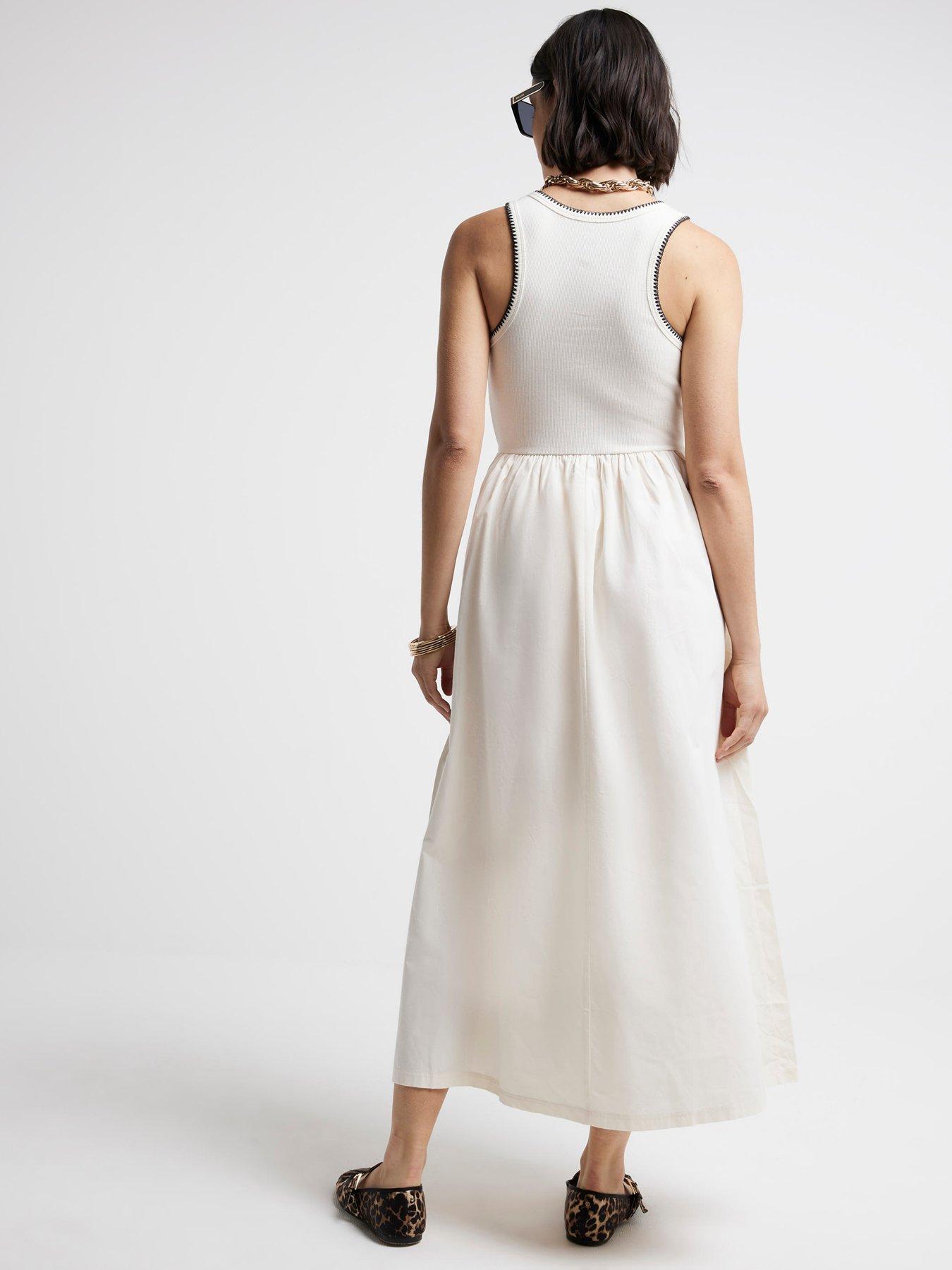 river-island-poplin-midi-dress-creamstillFront