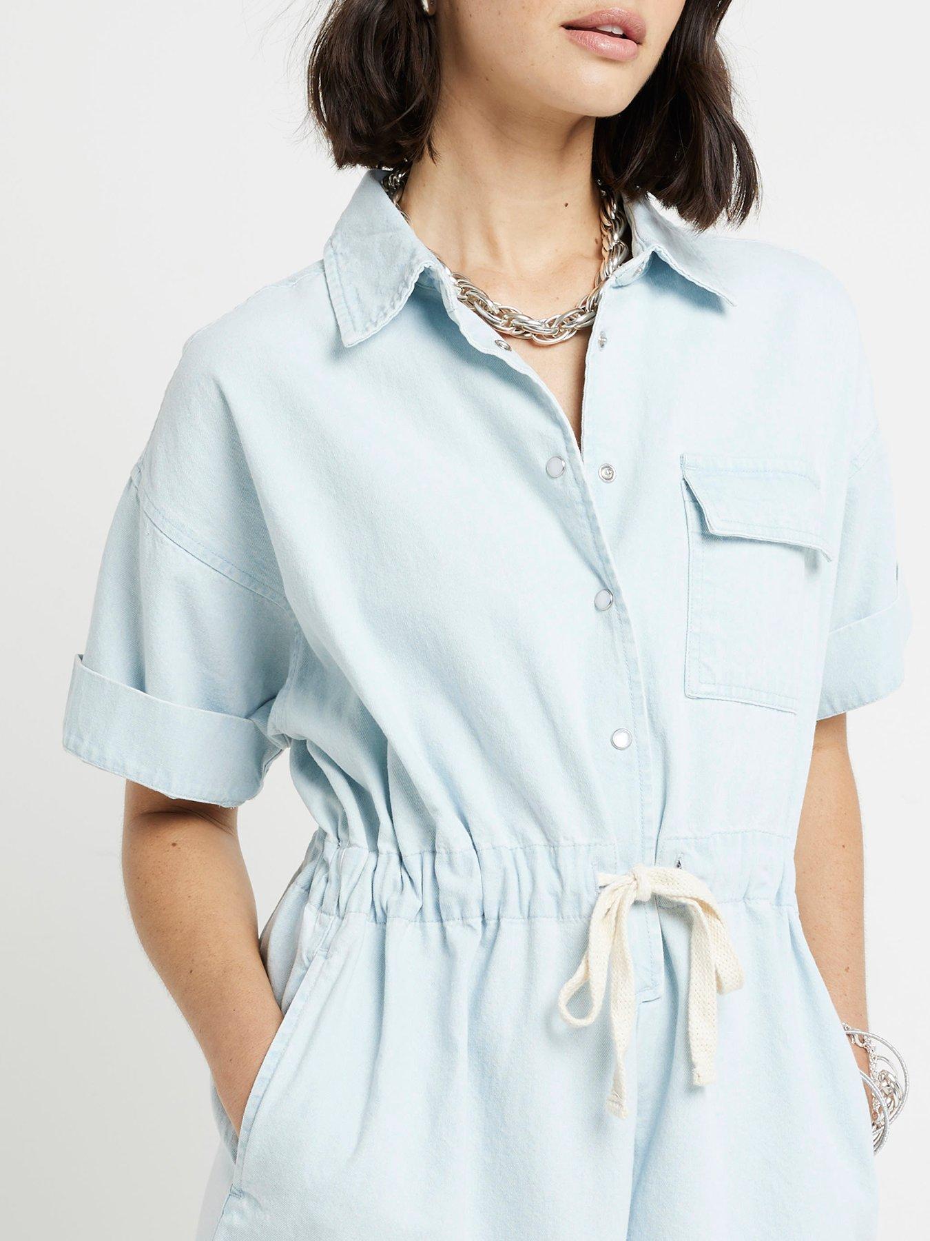 river-island-tie-waist-denim-romper-blueoutfit