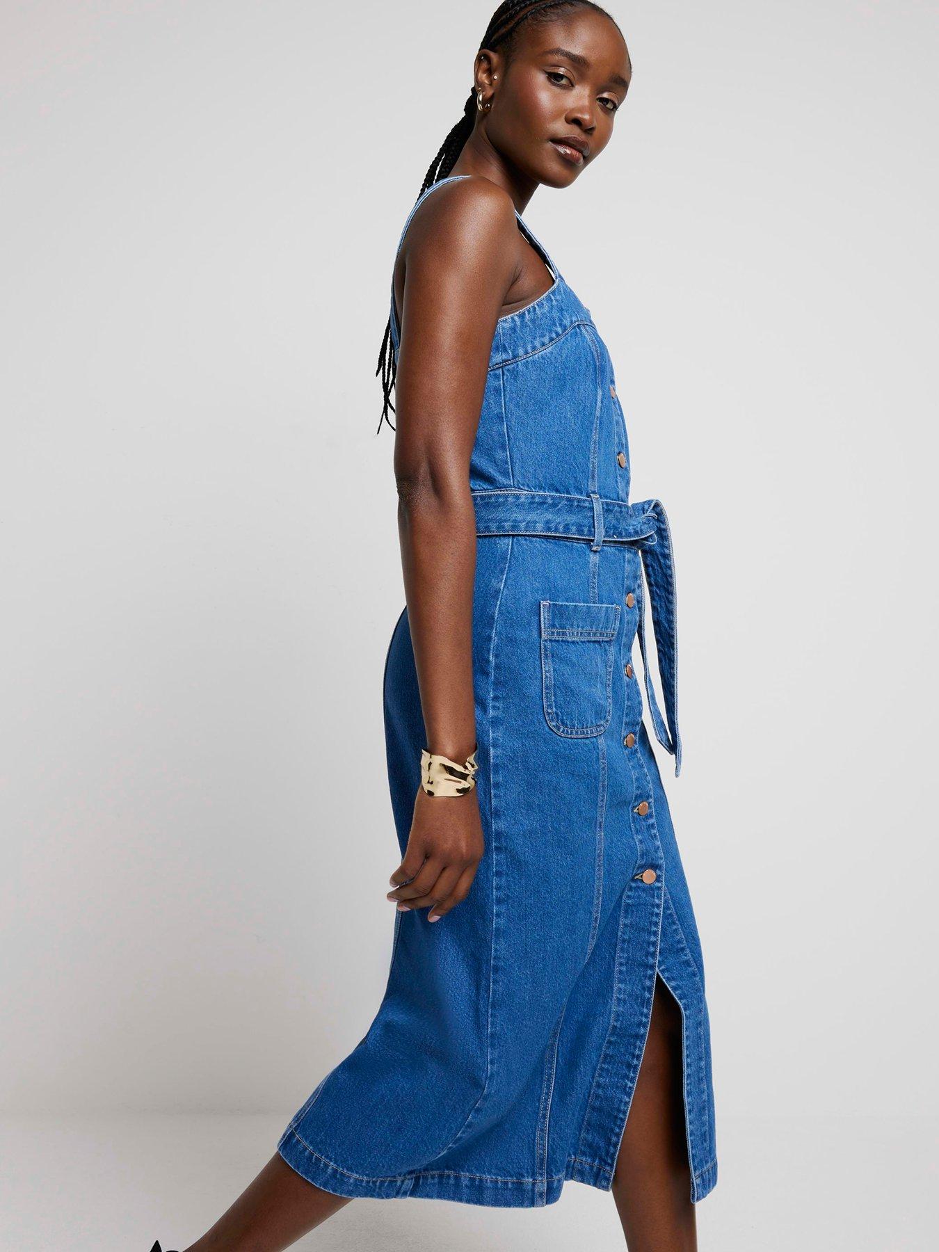 river-island-button-through-dress-medium-denimback