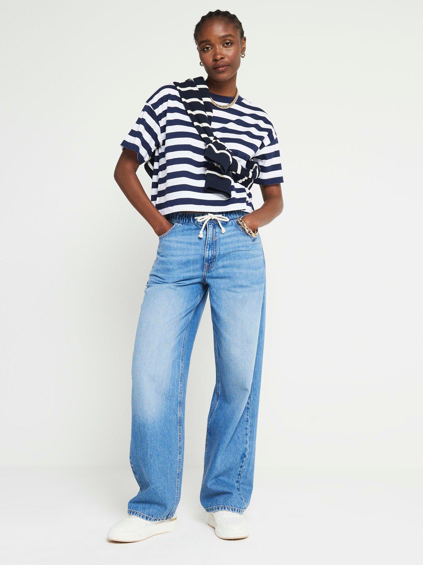 river-island-stripe-boxy-chopped-t-shirt-dark-blueback