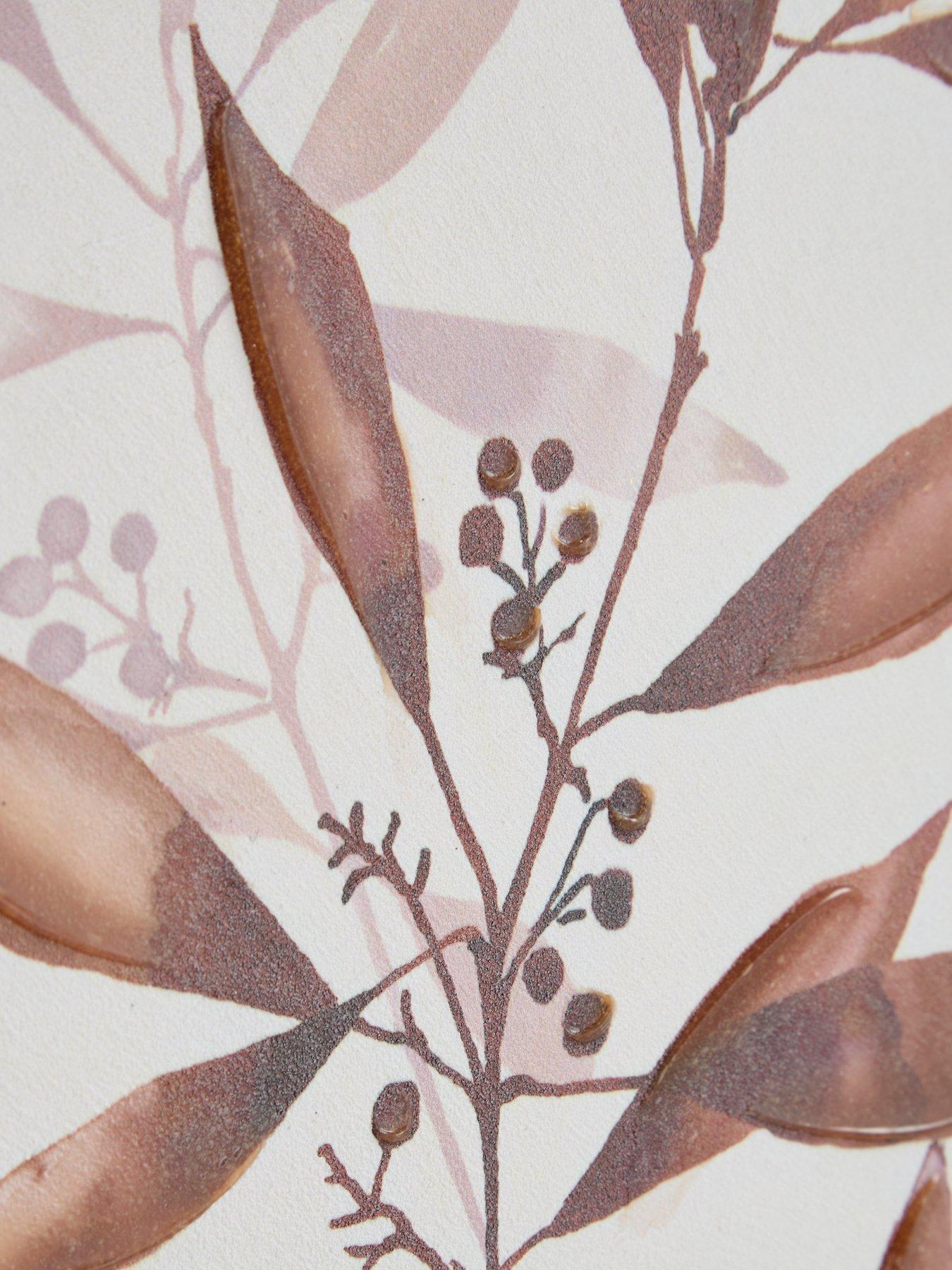 Image 5 of 6 of Very Home Set of 2 Dried Leaf Canvas 50x40cm