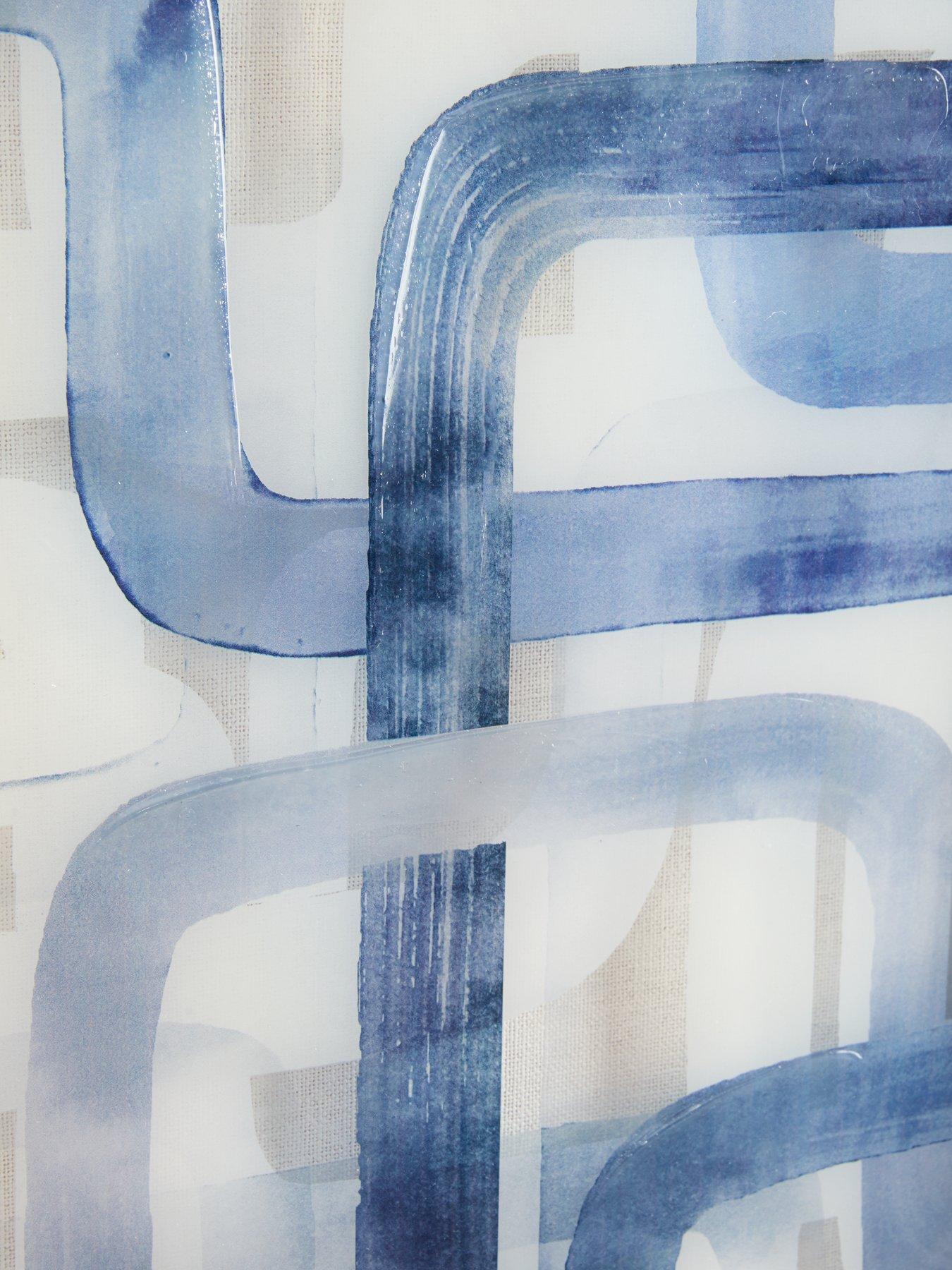 very-home-set-of-2-blue-line-glass-wall-art-40x30cmdetail