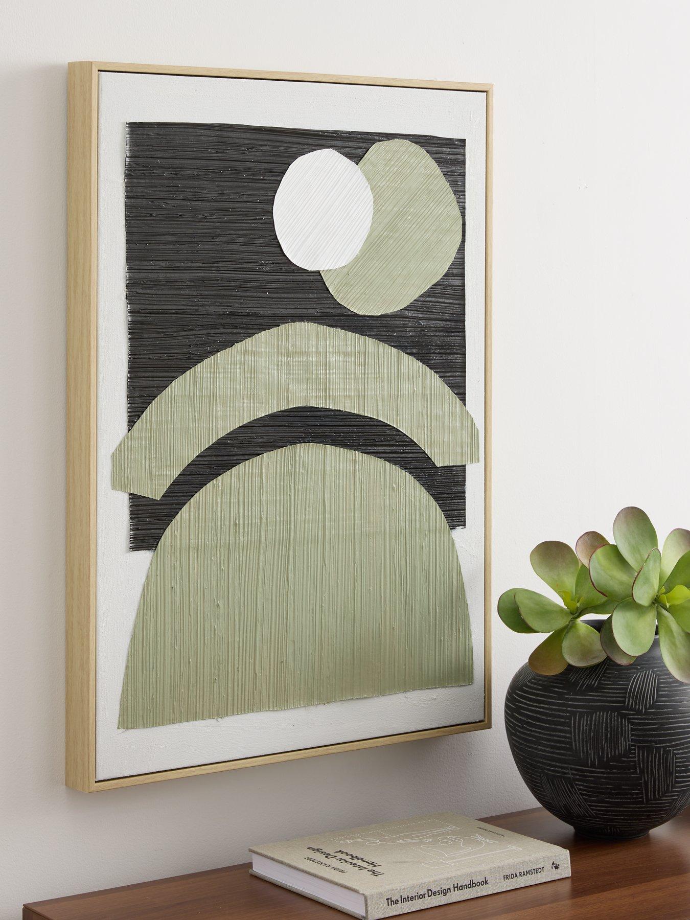 the-very-collection-greenblack-abstract-wall-art-70x50cm