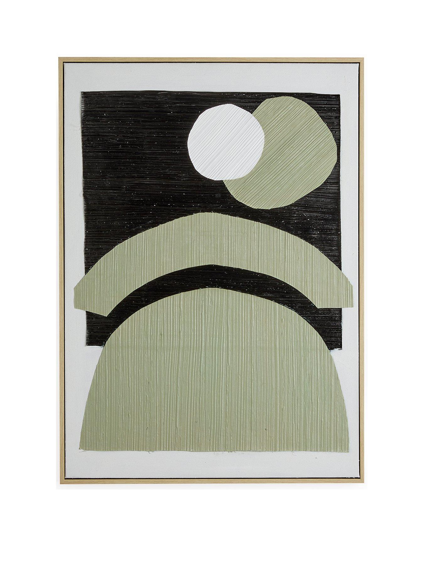 the-very-collection-greenblack-abstract-wall-art-70x50cmstillFront