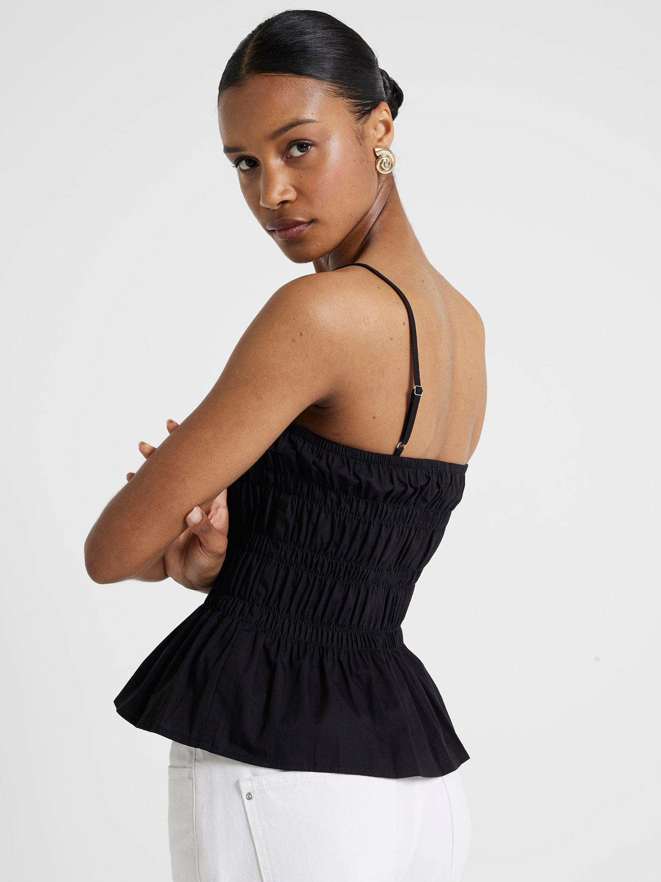 river-island-ruched-cami-top-blackstillFront