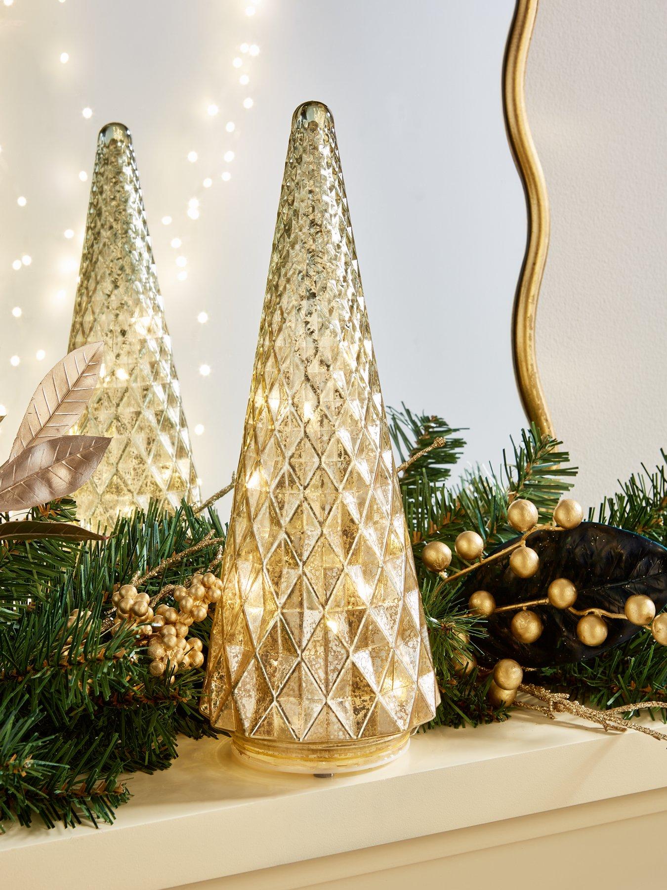 very-home-gold-light-up-conical-christmas-tree