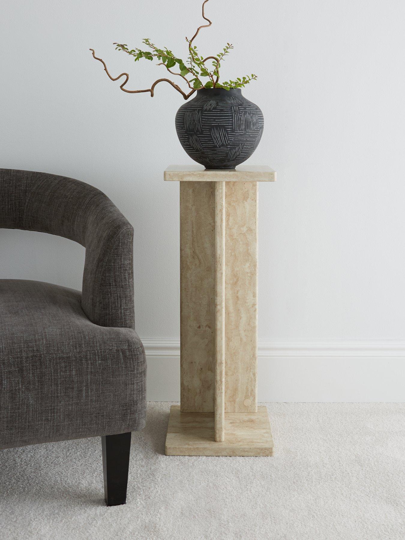 very-home-bloc-stone-effect-pedestal-tablenbsp--fscreg-certified