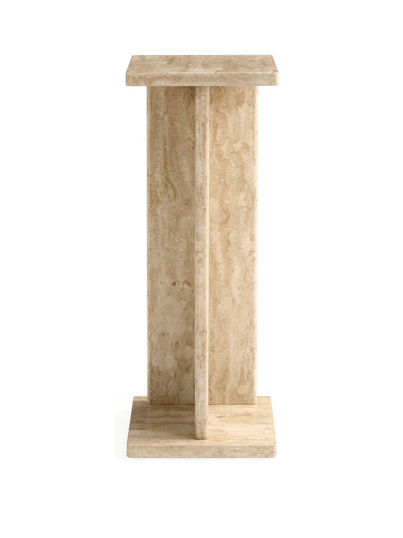 very-home-bloc-stone-effect-pedestal-tablenbsp--fscreg-certifiedstillFront