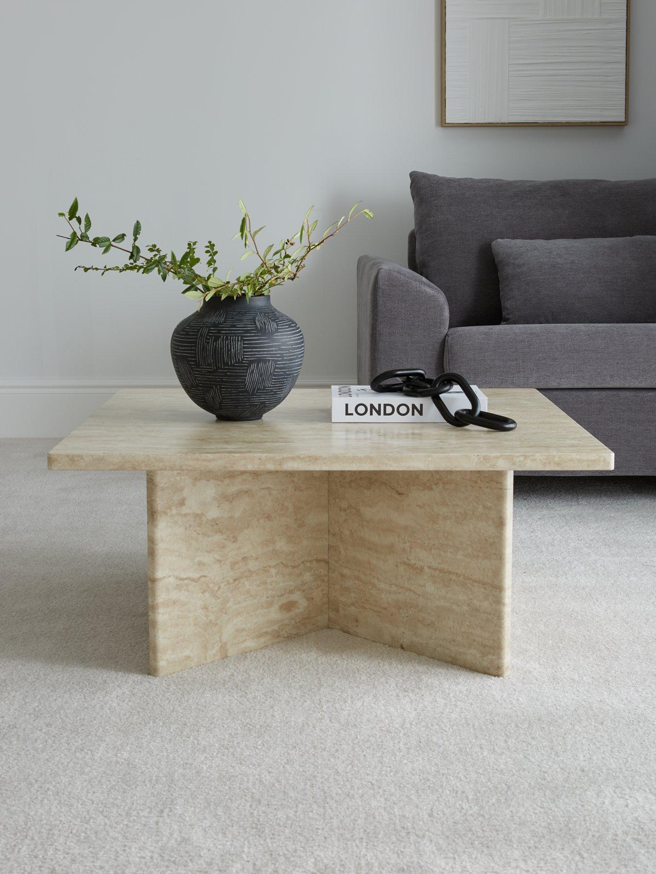 The Very Collection Bloc Stone Effect Coffee Table - FSC® Certified