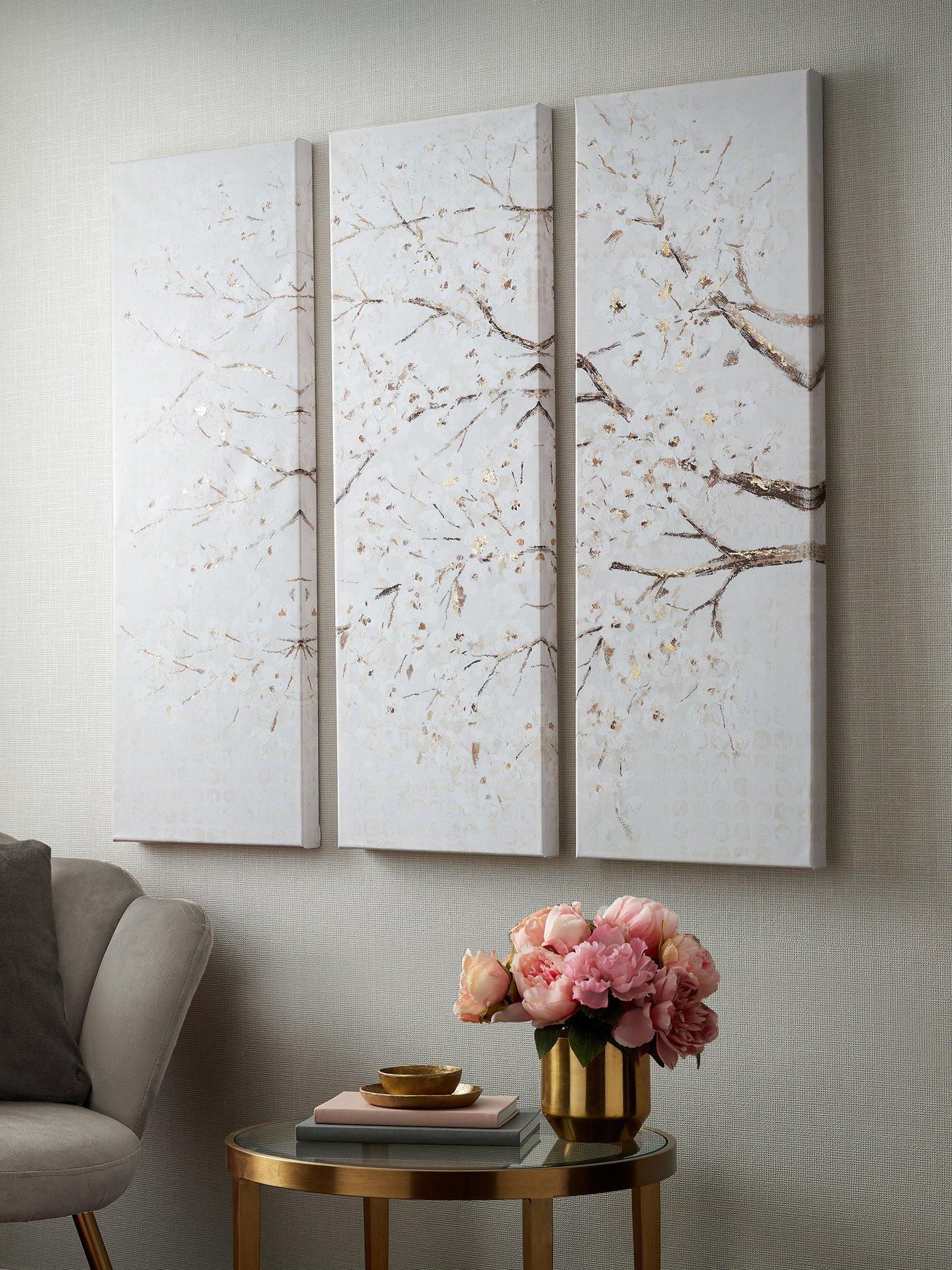 undefined Art For The Home Blossom Tree Trail Set Of 3 Canvases