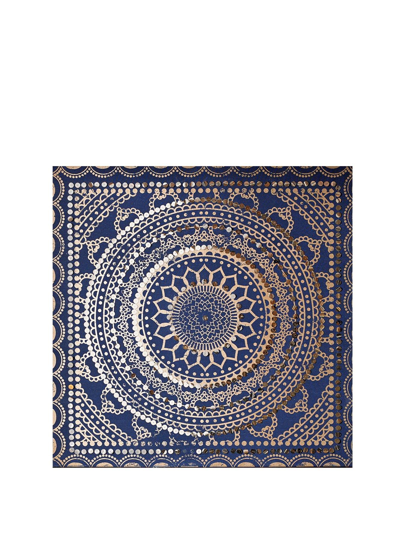 Art For The Home Embellished Ink Print on Fabric Wall Art | Very Ireland