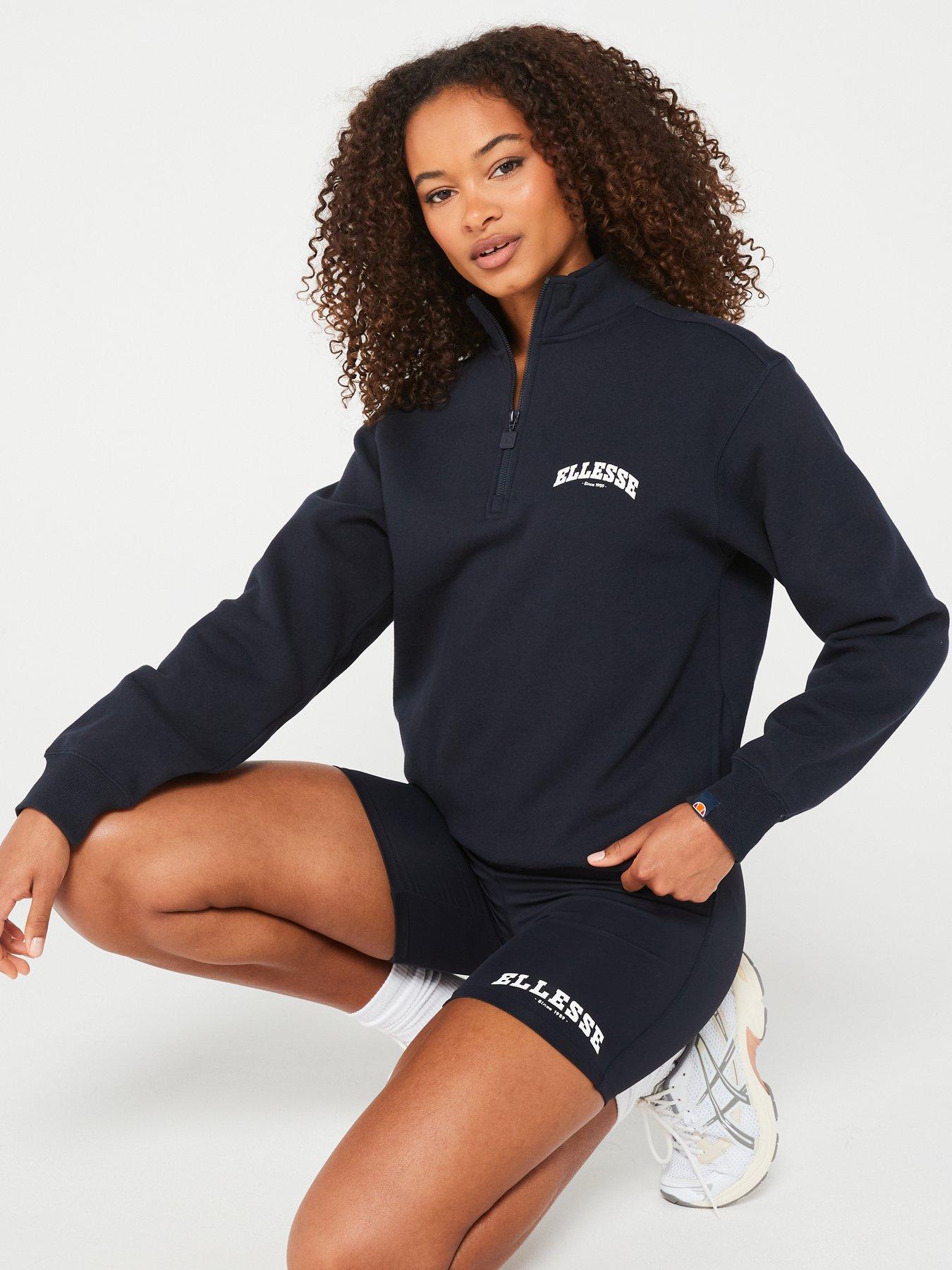 ellesse-womens-jentis-sweatshirt-short-set-navyoutfit