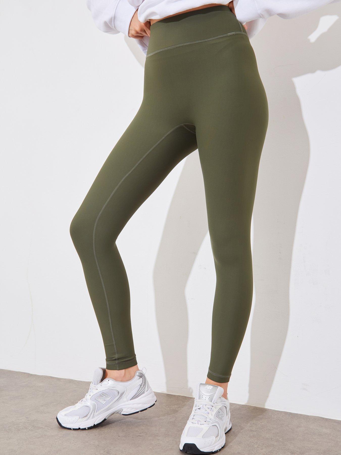 in-the-style-contour-high-waist-legging-greenstillFront