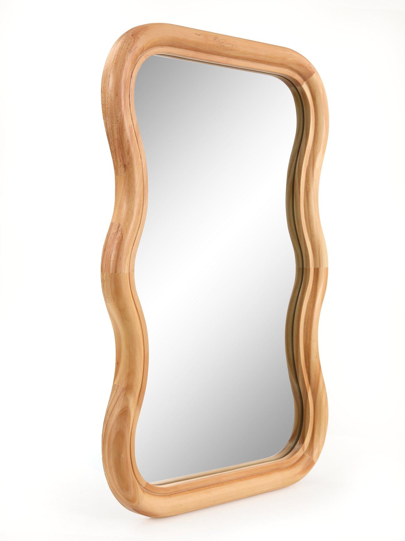 Image 3 of 4 of The Very Collection Wiggle Wooden Mirror 60x40cm