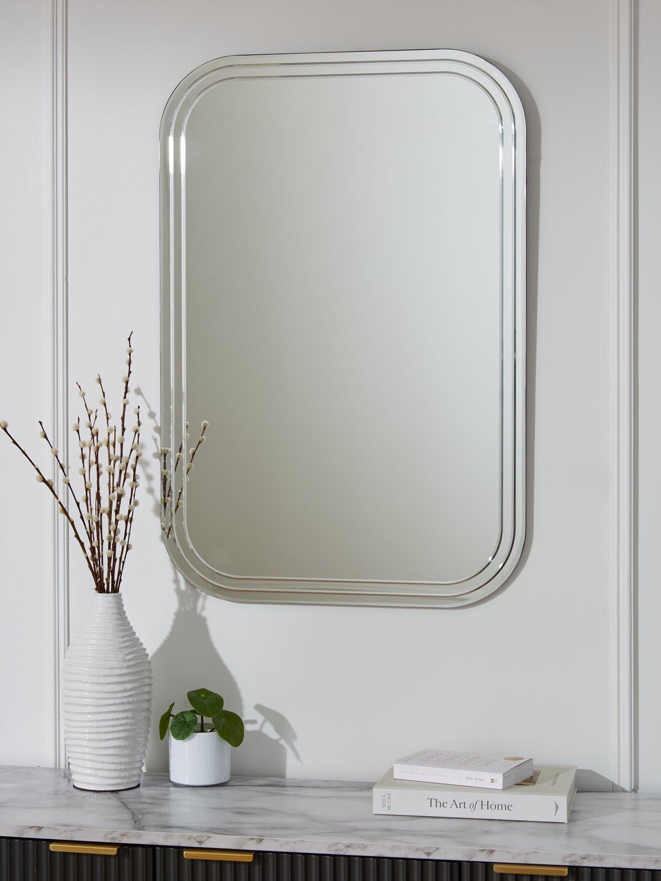 Very Home Rectangle Beveled Mirror 90x60cm
