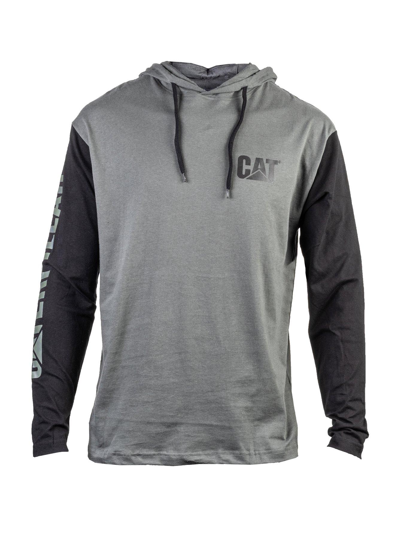 Hooded Long Sleeve Hooded T shirt Grey