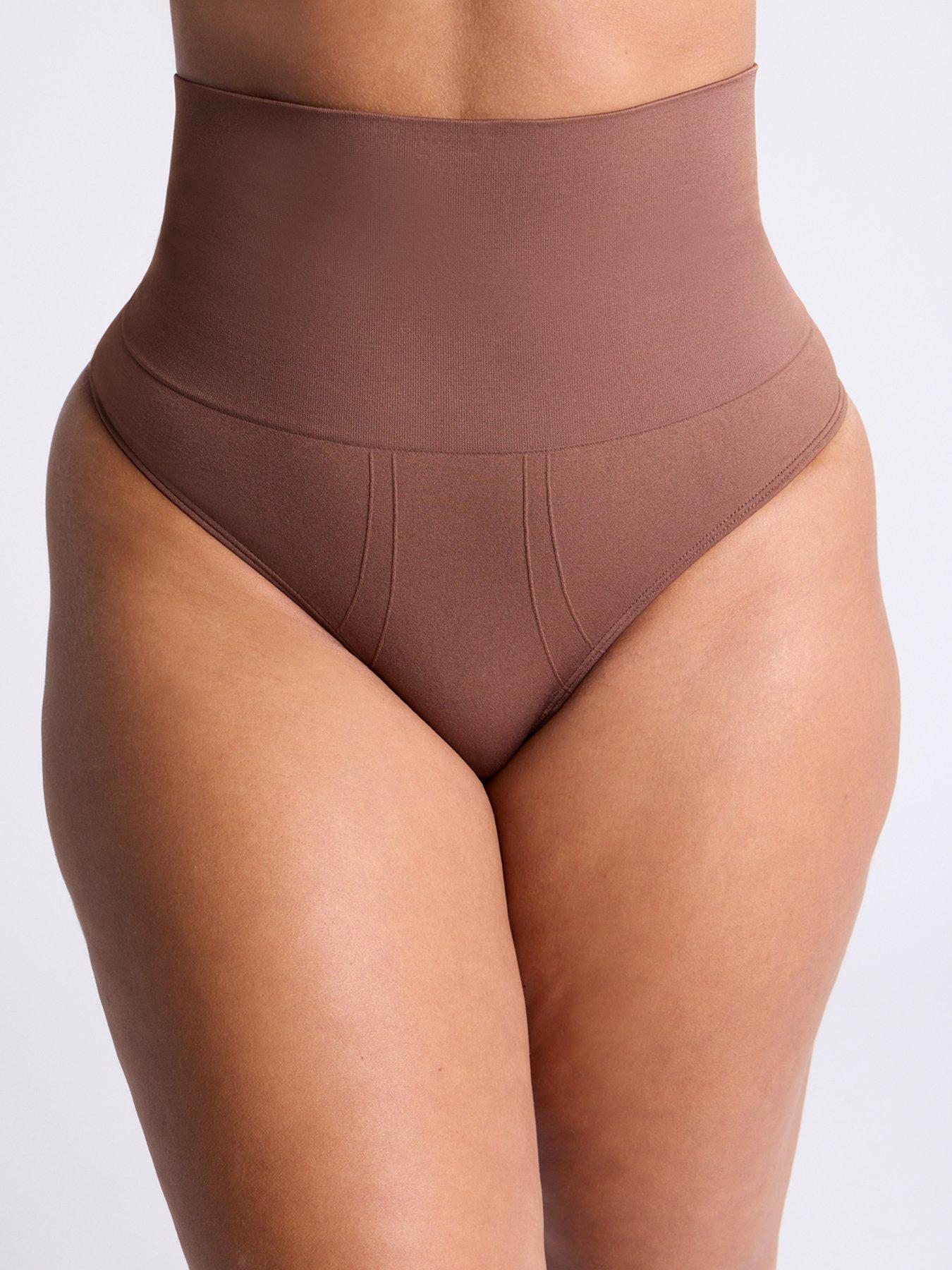 boux-avenue-contour-thong-deep-brown