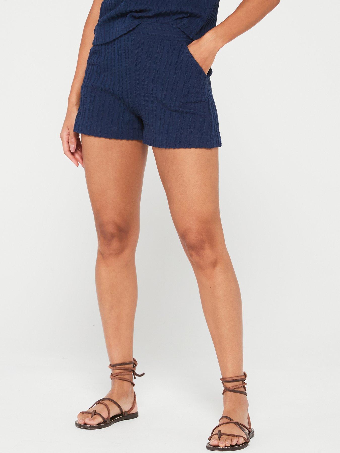 v-by-very-jacquard-short-navy