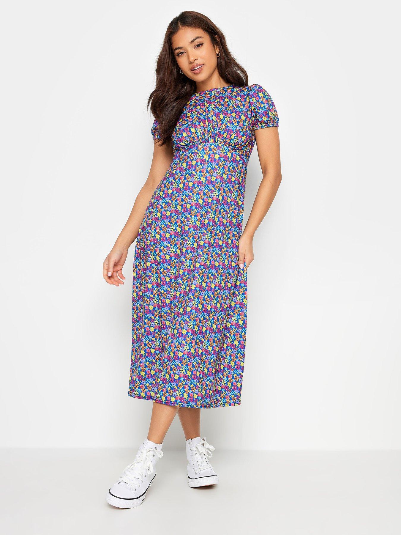 pixiegirl-petite-ditsy-puff-sleeve-midi-dress-blueback