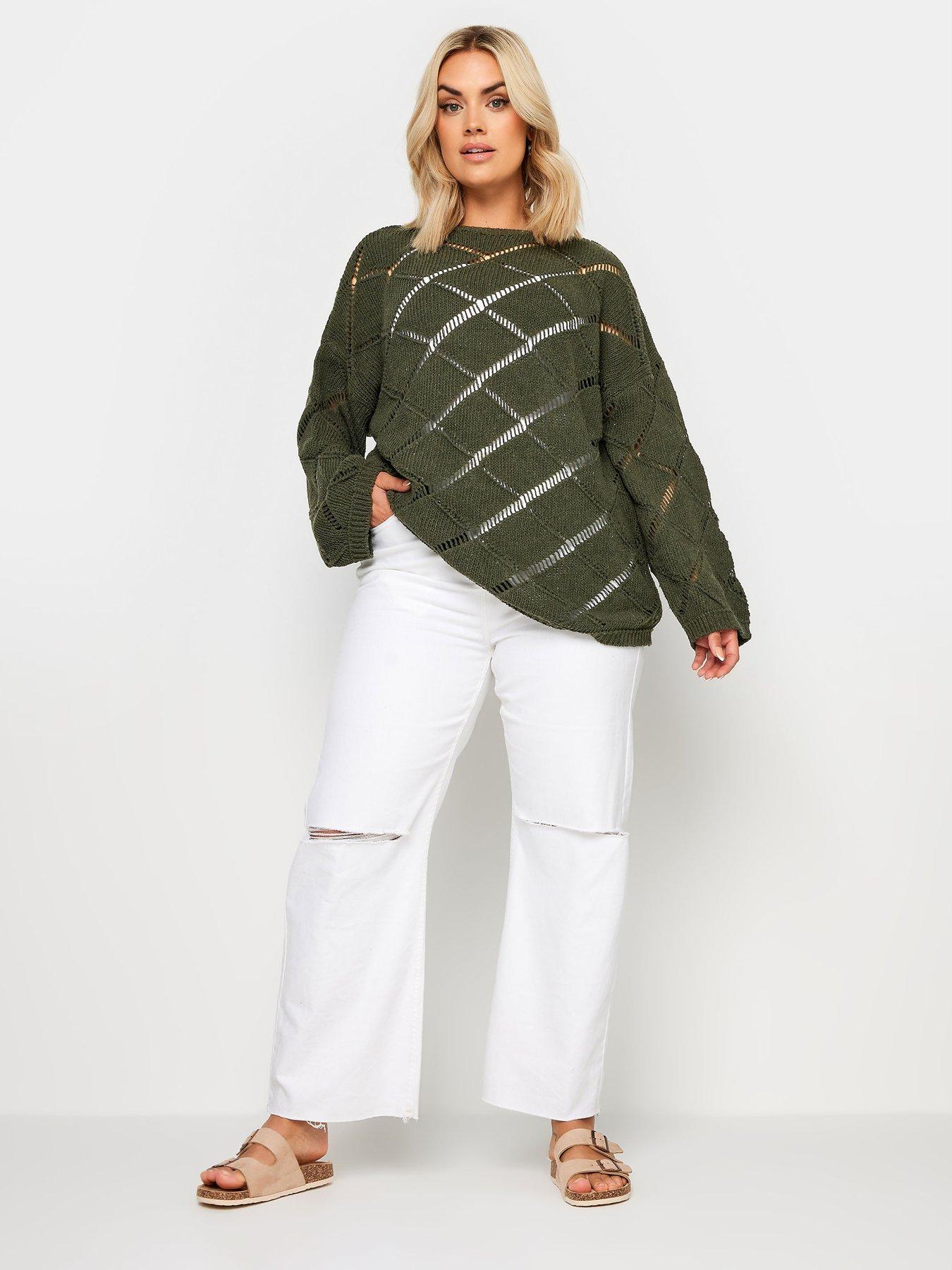 yours-curve-ladder-stitch-jumper-greenback