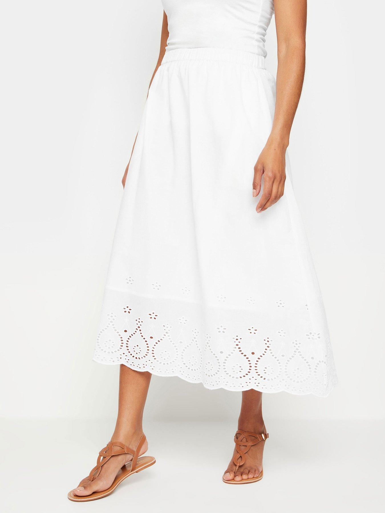 mco-white-elasticated-waist-broderie-skirt