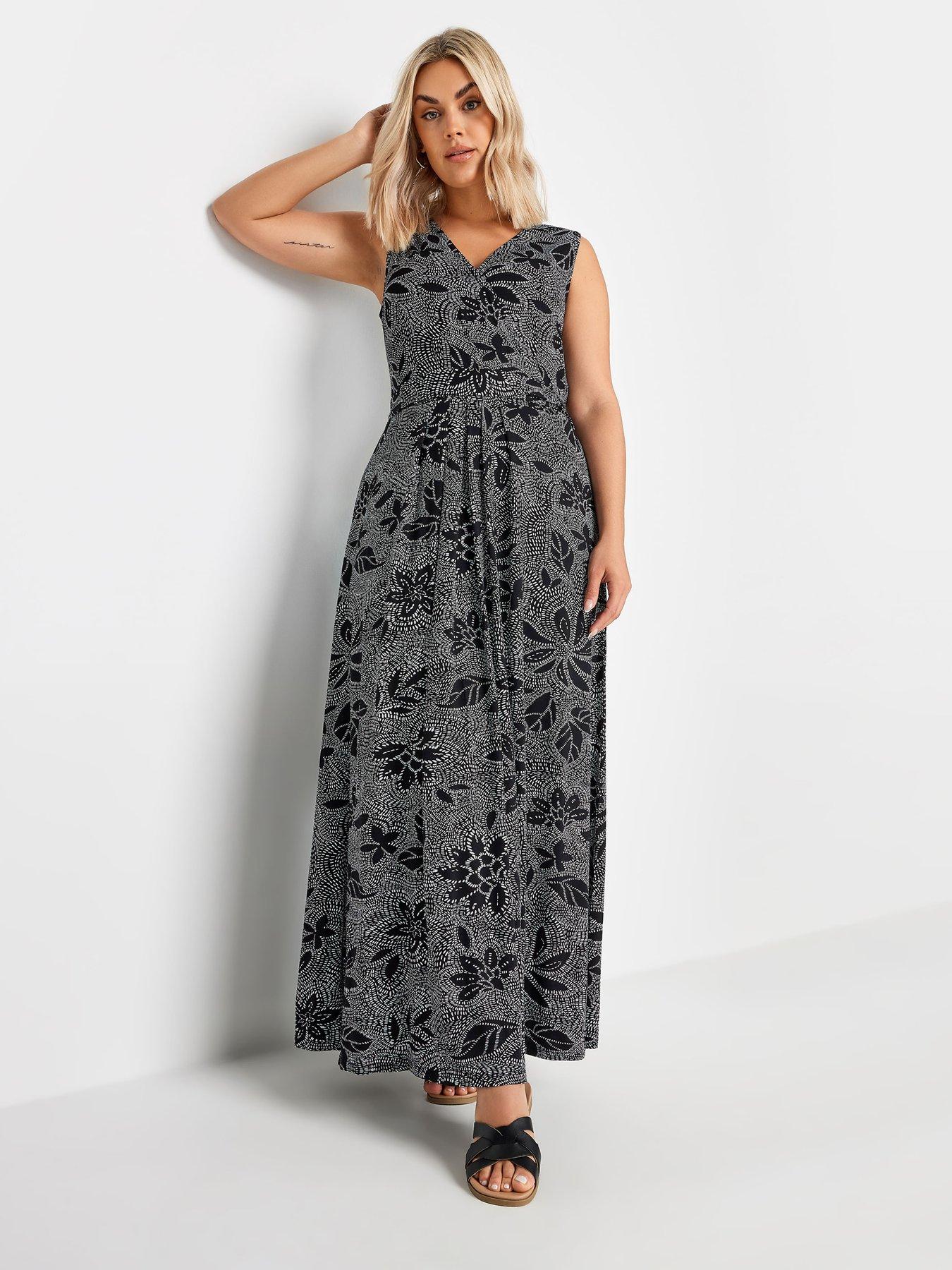 yours-sleeveless-mono-wrap-dress-black-curveback