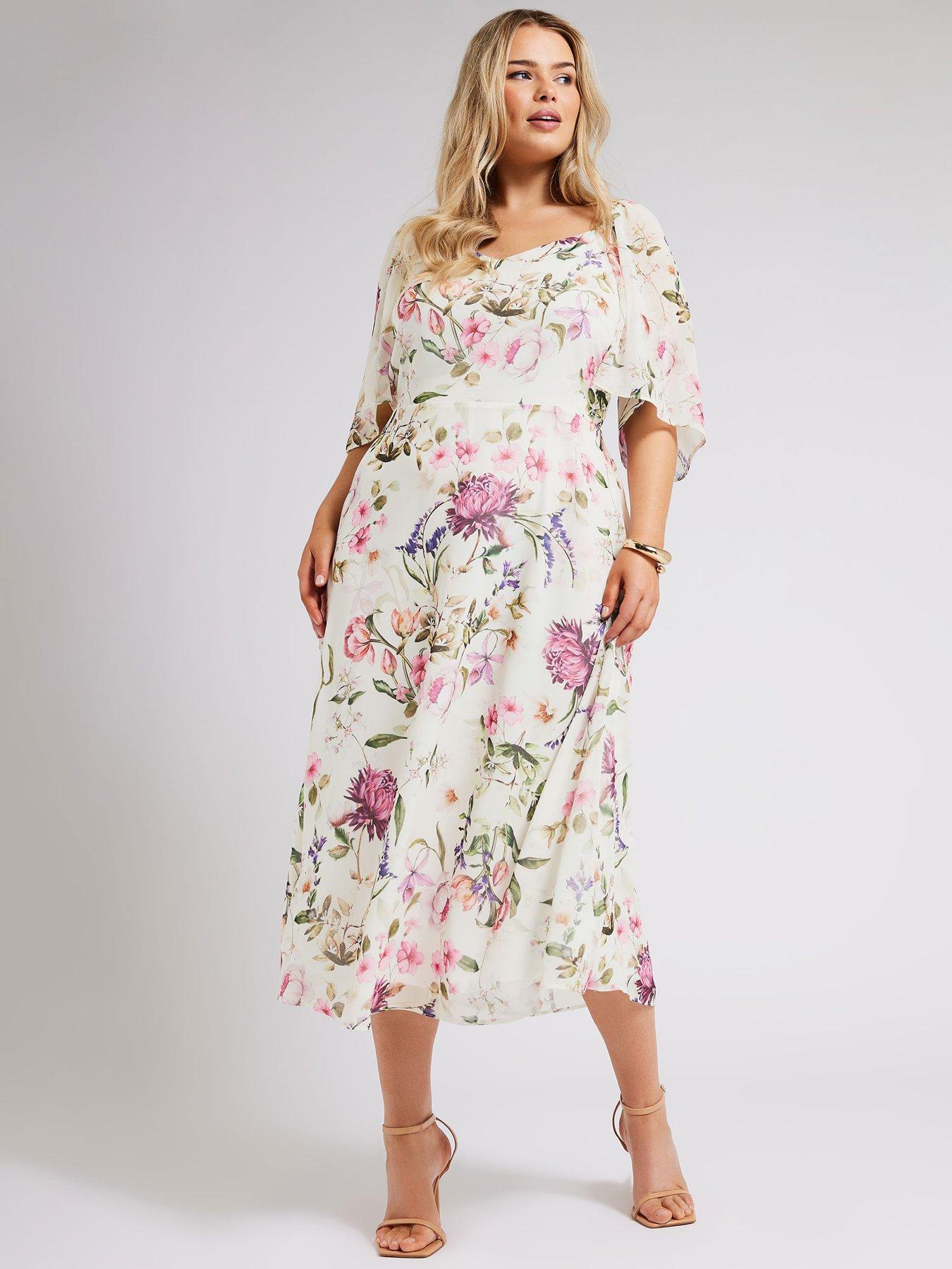 yours-curve-floral-angel-sleeve-maxi-dress-cream