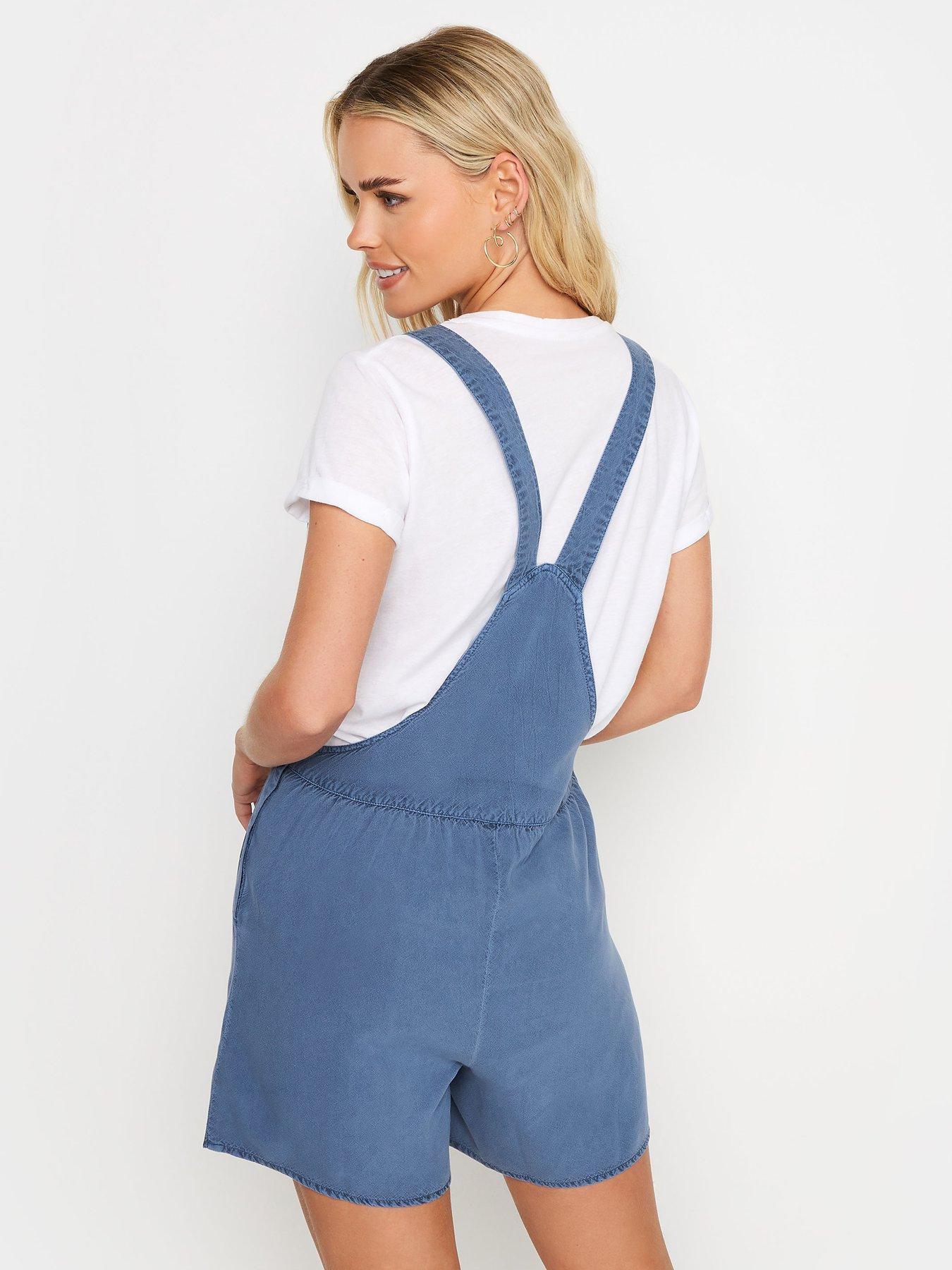 pixiegirl-petite-blue-short-dungareestillFront