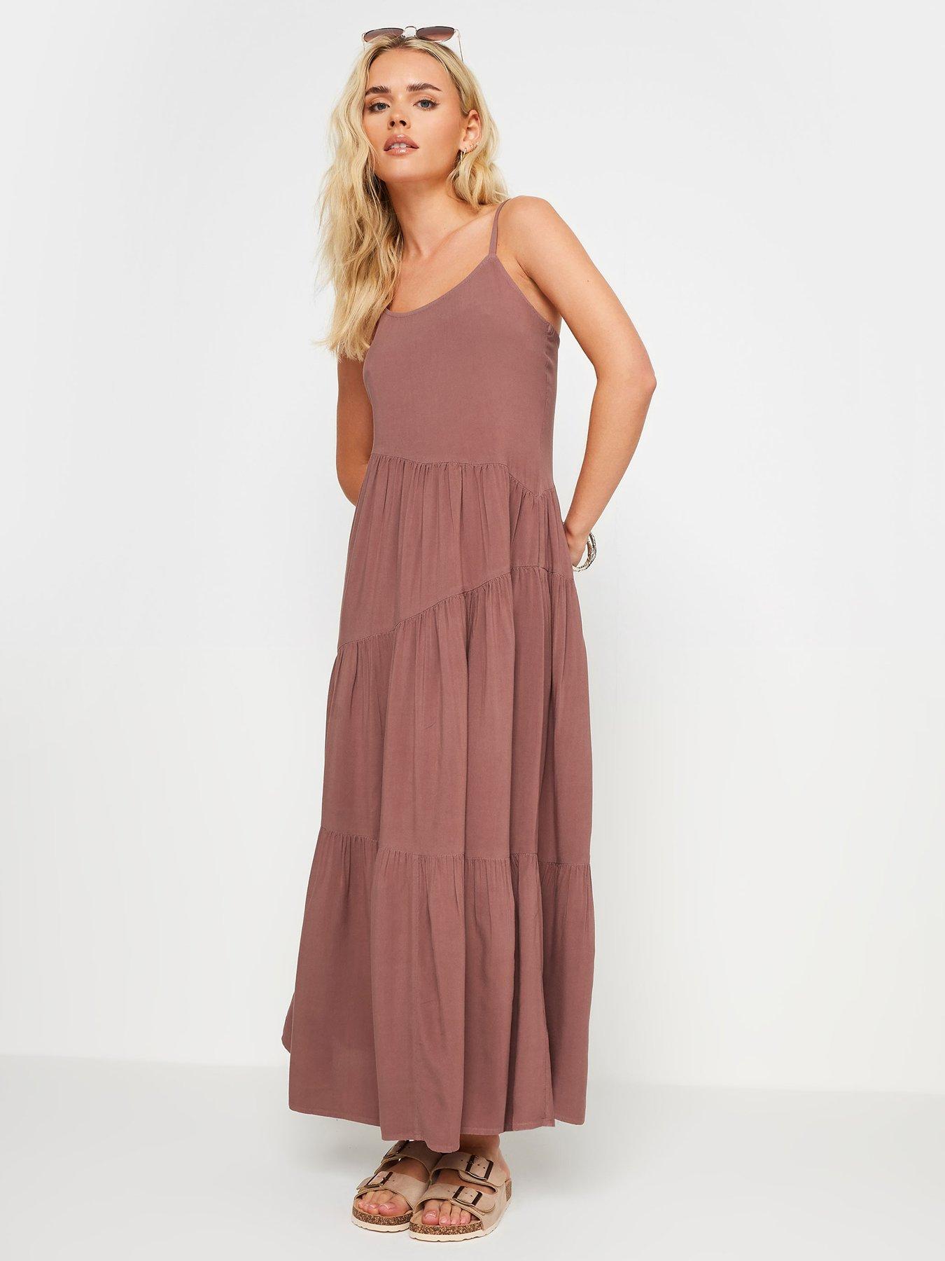 pixiegirl-petite-rust-asymmetric-tie-maxi-dress-redfront