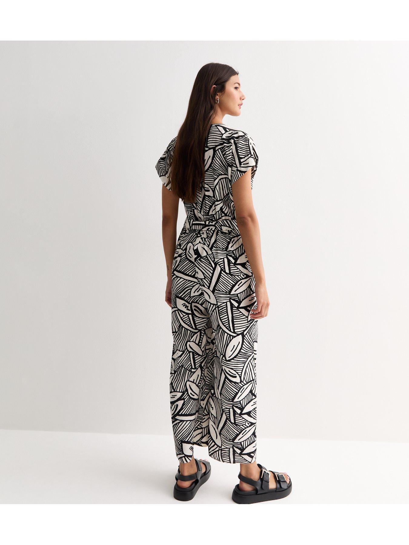 new-look-off-white-leaf-print-wrap-jumpsuitstillFront