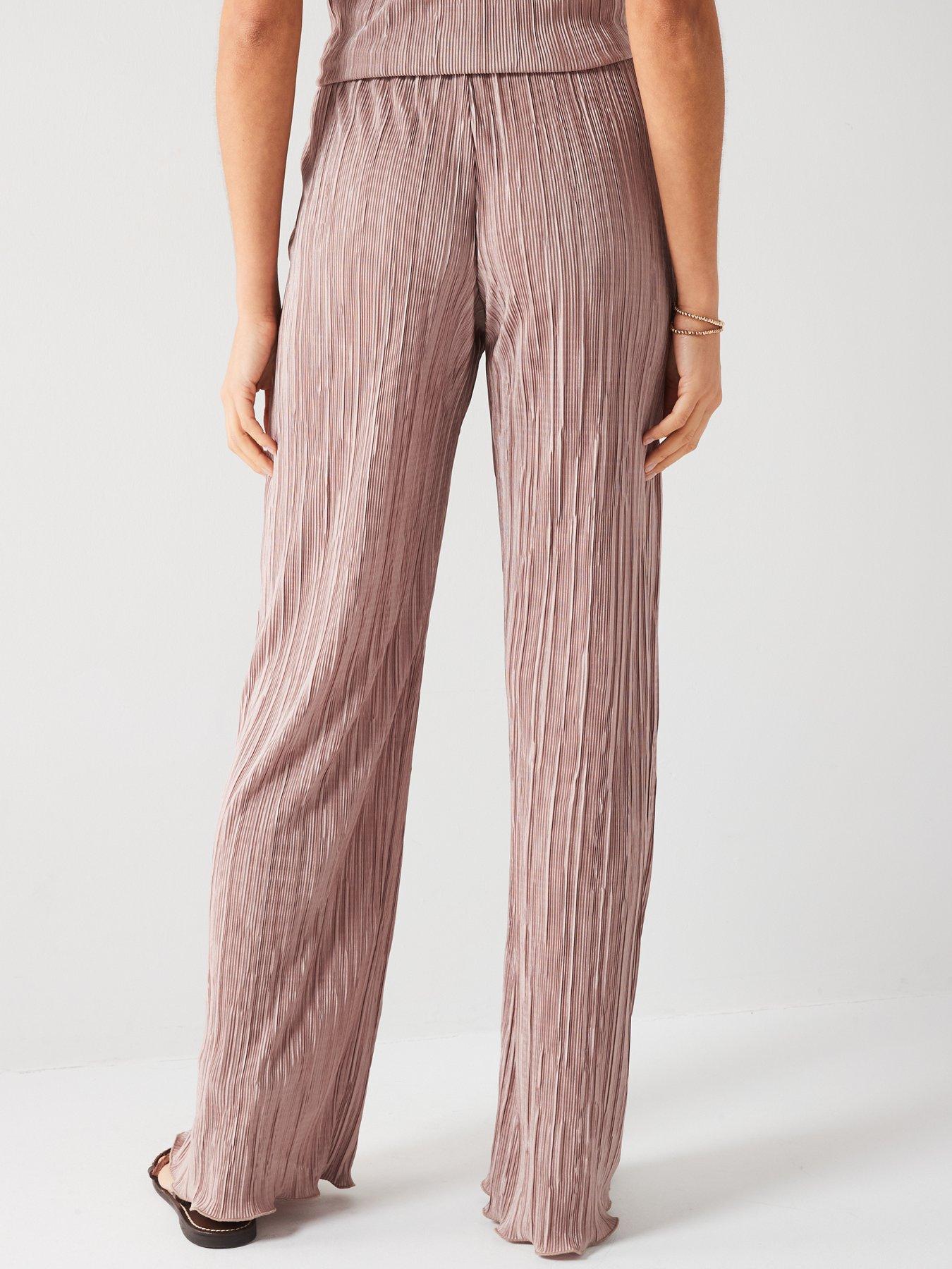 v-by-very-plisse-straight-leg-trouser-taupestillFront