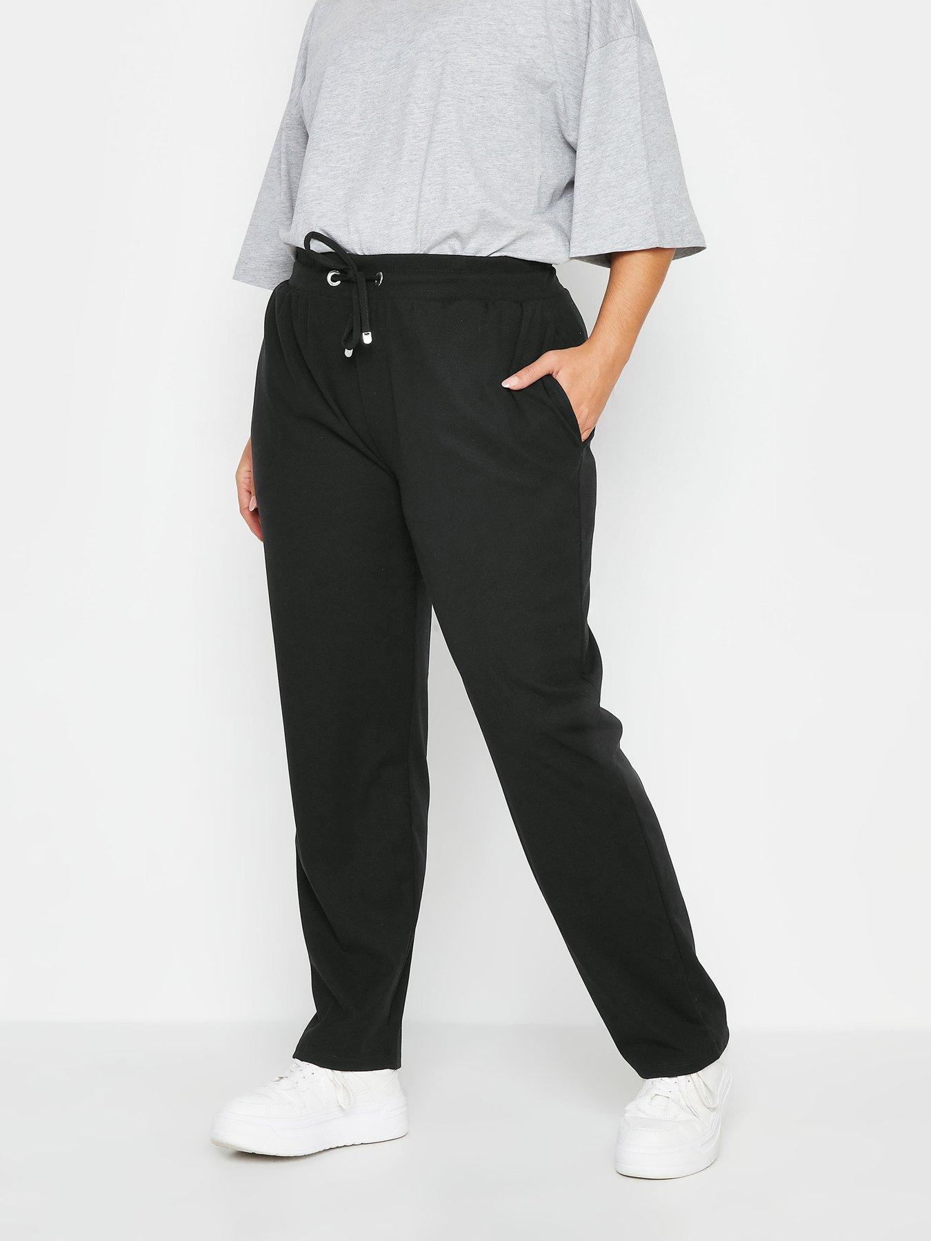 Curve Black Straight Leg Stretch Joggers