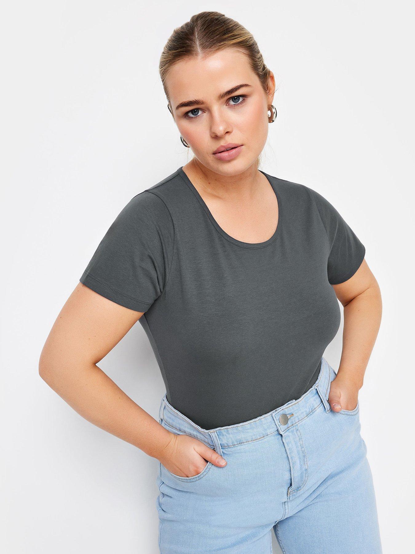 yours-curve-short-sleeve-body-grey