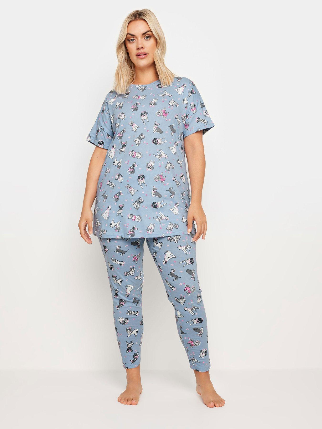 yours-curve-floral-frenchie-sleep-tee-tapered-pj-set