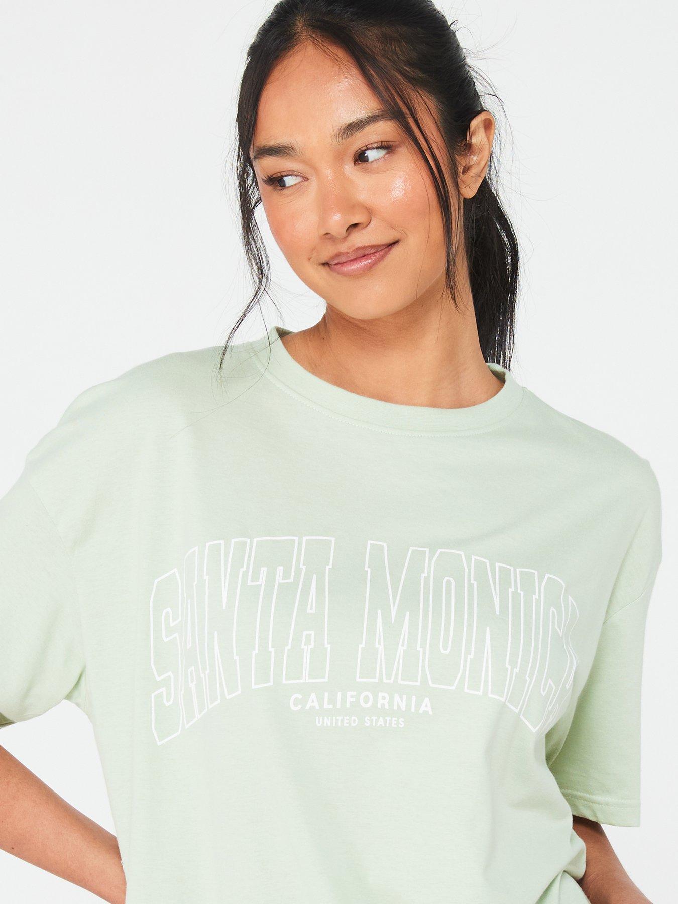 everyday-santa-monica-slogan-t-shirt-sageoutfit