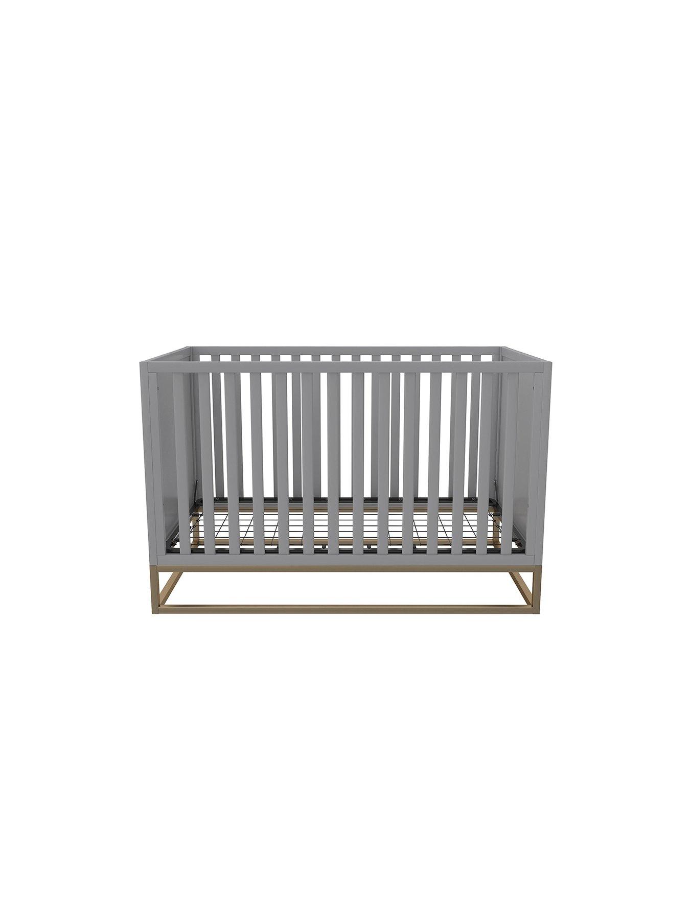 little-seeds-monarch-hillnbsphaven-3-in-1-convertible-wood-crib-with-metal-basenbsp--dove-grey-with-gold-basestillFront