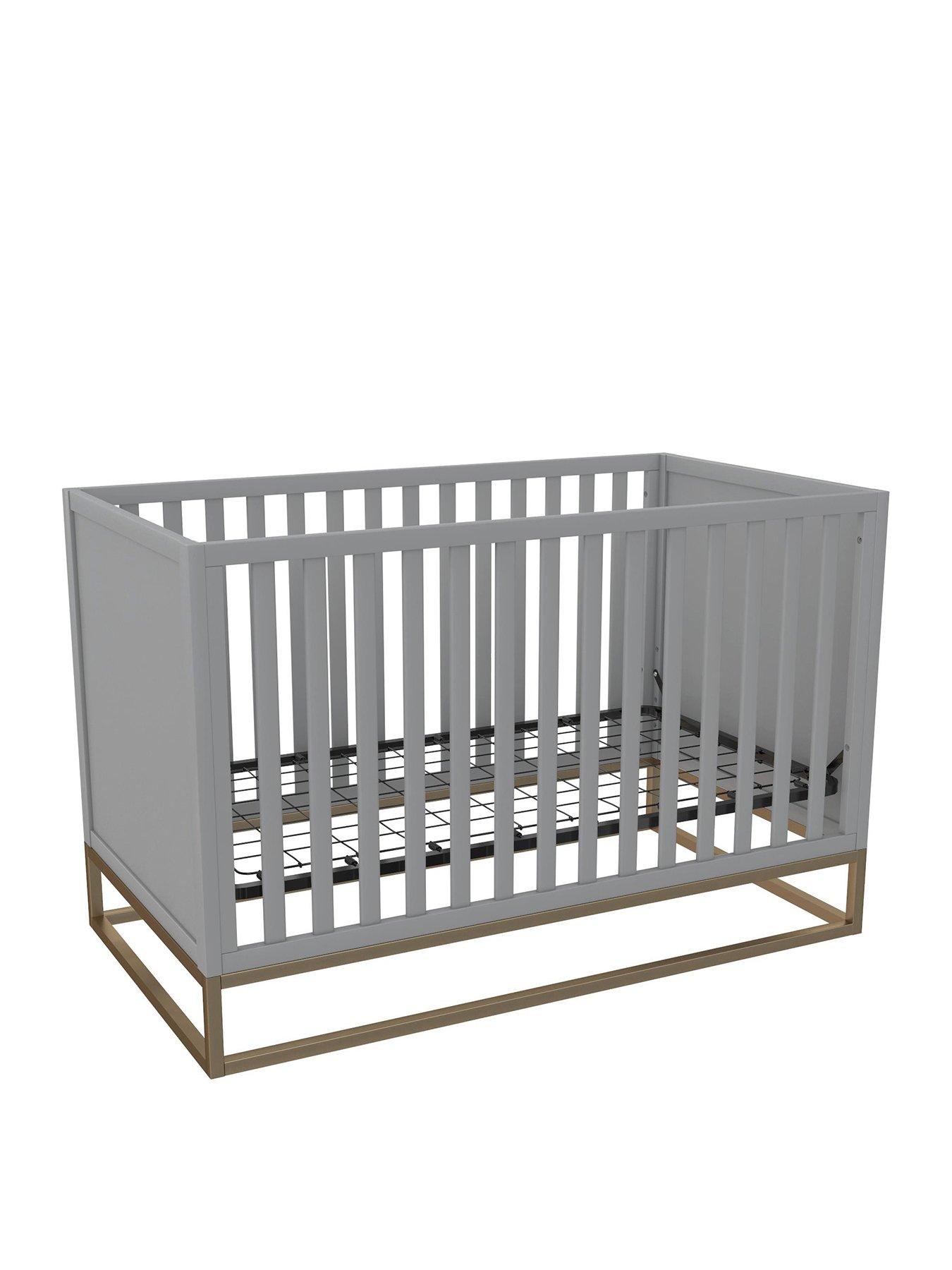 little-seeds-monarch-hillnbsphaven-3-in-1-convertible-wood-crib-with-metal-basenbsp--dove-grey-with-gold-baseback