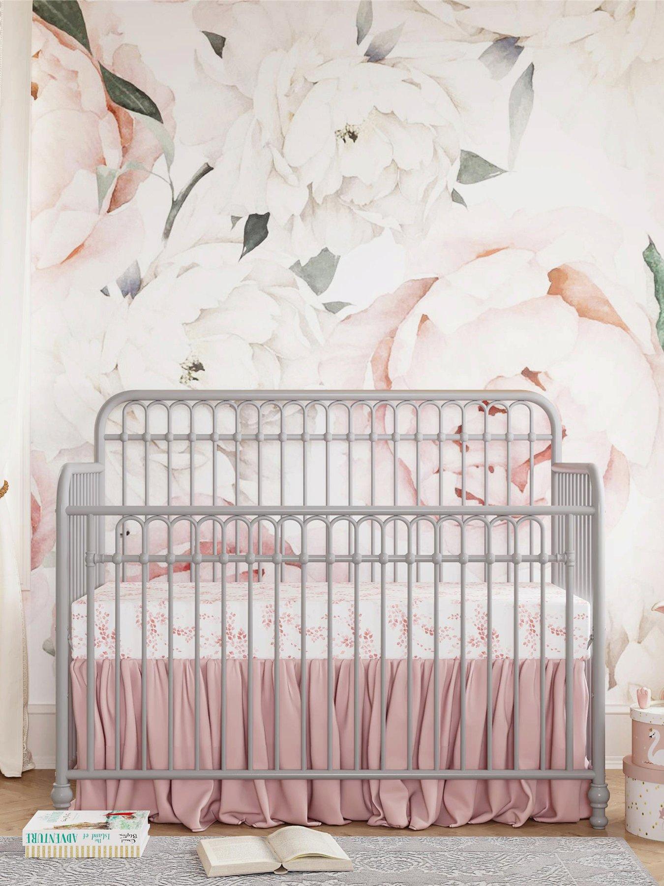 little-seeds-monarch-hillnbspivy-3-in-1-convertible-metal-cribnbsp--dove-grey