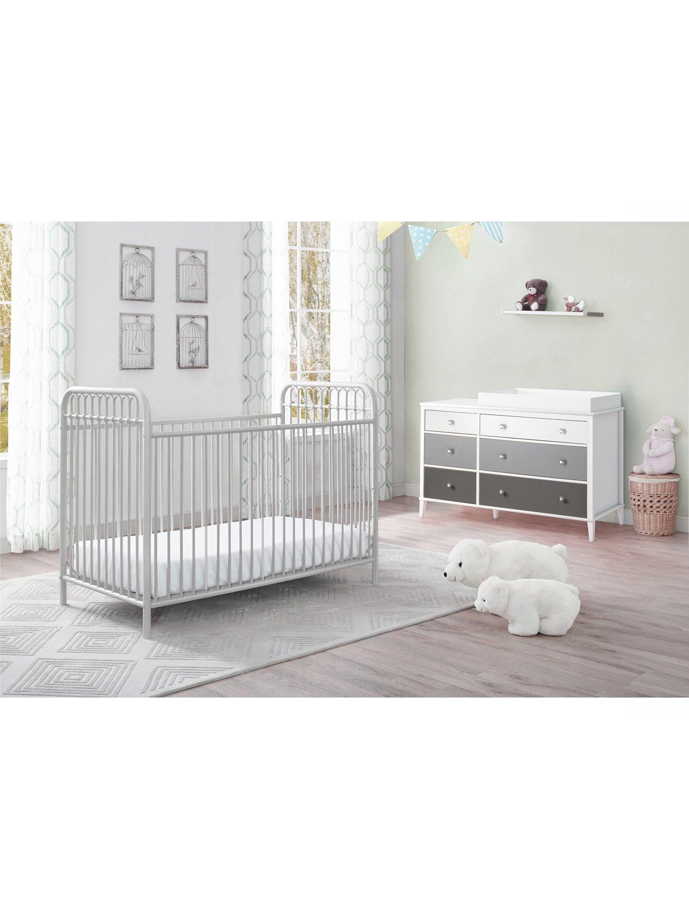 Little Seeds Monarch Hill Poppy Nursery 6 Drawer Changing Table White Pink Very Ireland