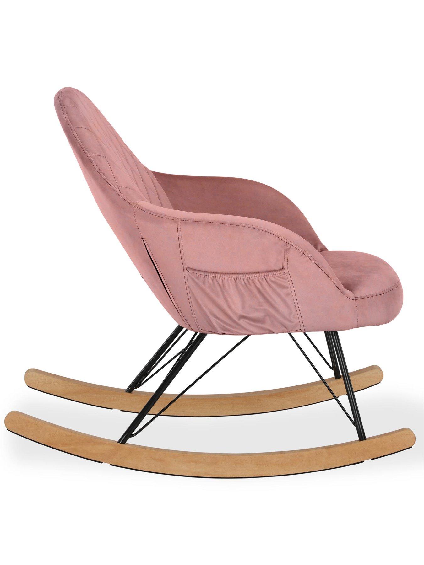 little-seeds-monarch-hill-dahlia-upholstered-rocking-chair-rose-velvetoutfit