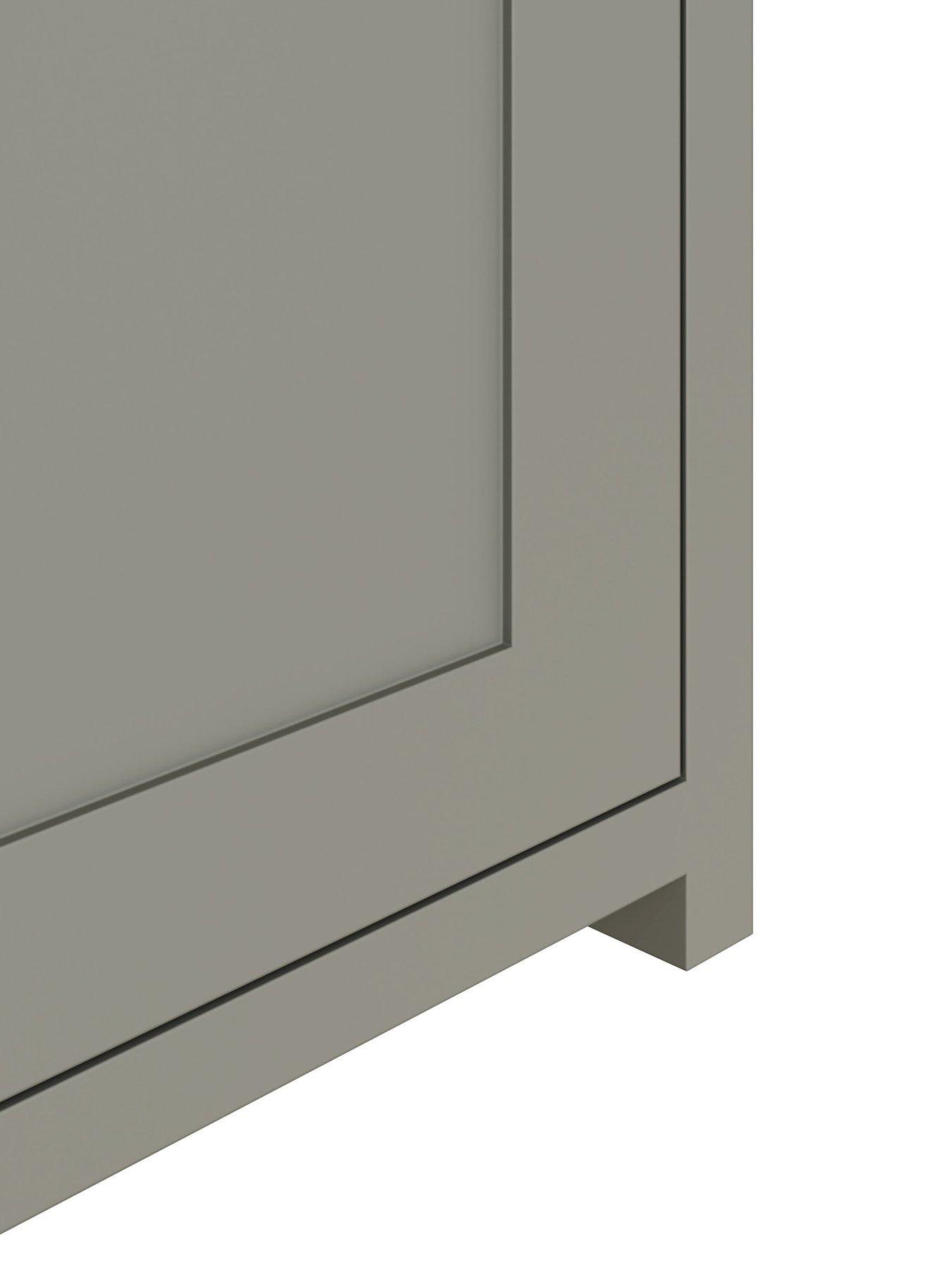 Image 5 of 6 of GFW Lancaster 2 Door Shoe Bench - Grey
