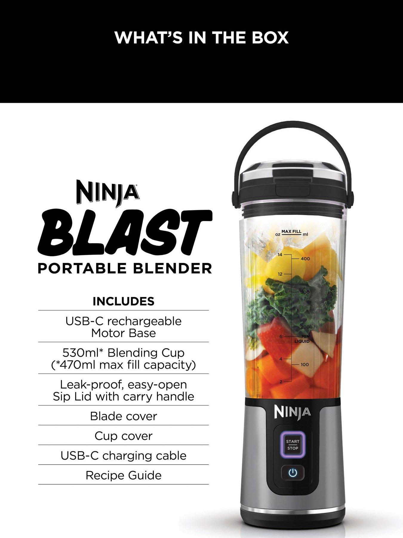 Image 7 of 8 of NINJA Blast Cordless Portable Blender -&nbsp;Black (BC151UKBK)