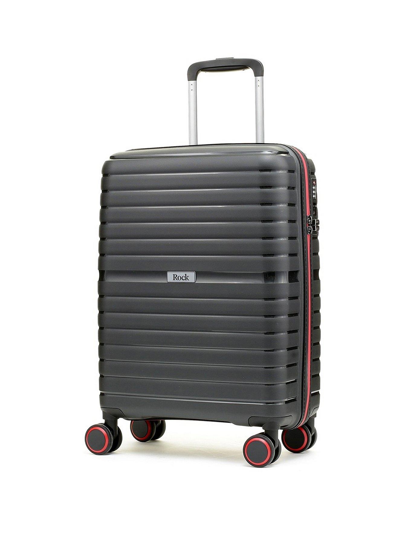 Image 1 of 6 of Rock Luggage Hydra-Lite Small Suitcase (Black)
